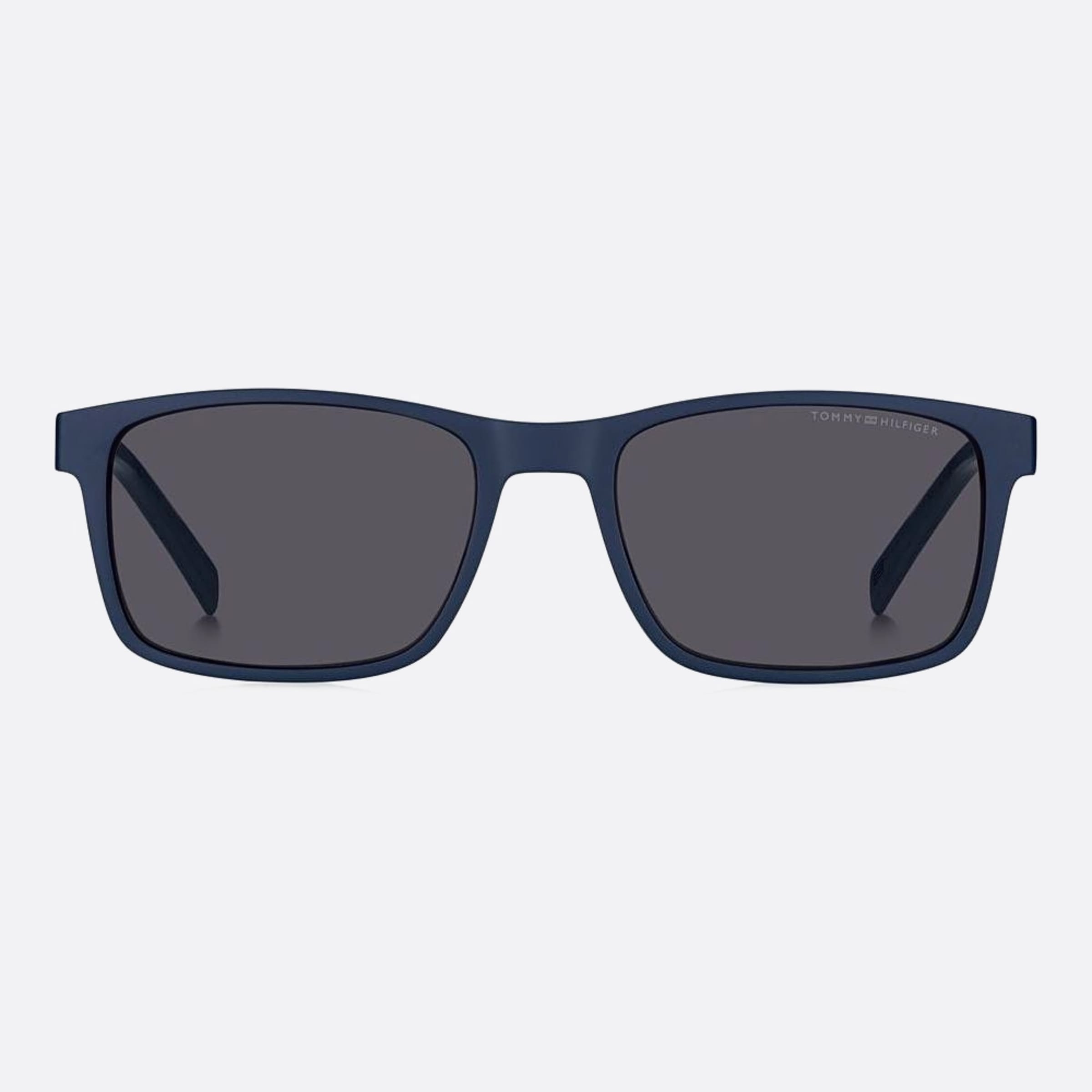 Tommy 56mm Hilfiger Fll Blue Rectangle Men Sunglasses - Main View