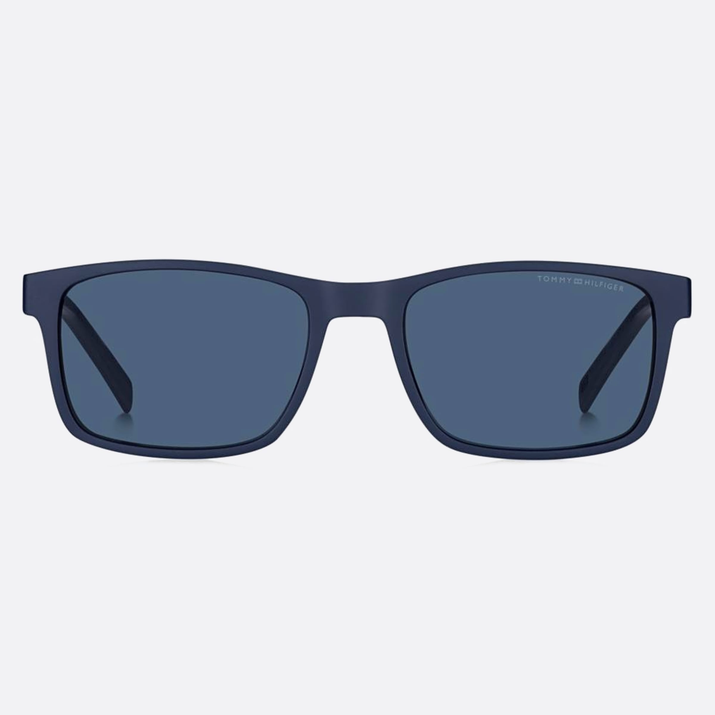 Tommy 56mm Hilfiger Fll Blue Rectangle Men Sunglasses - Main View