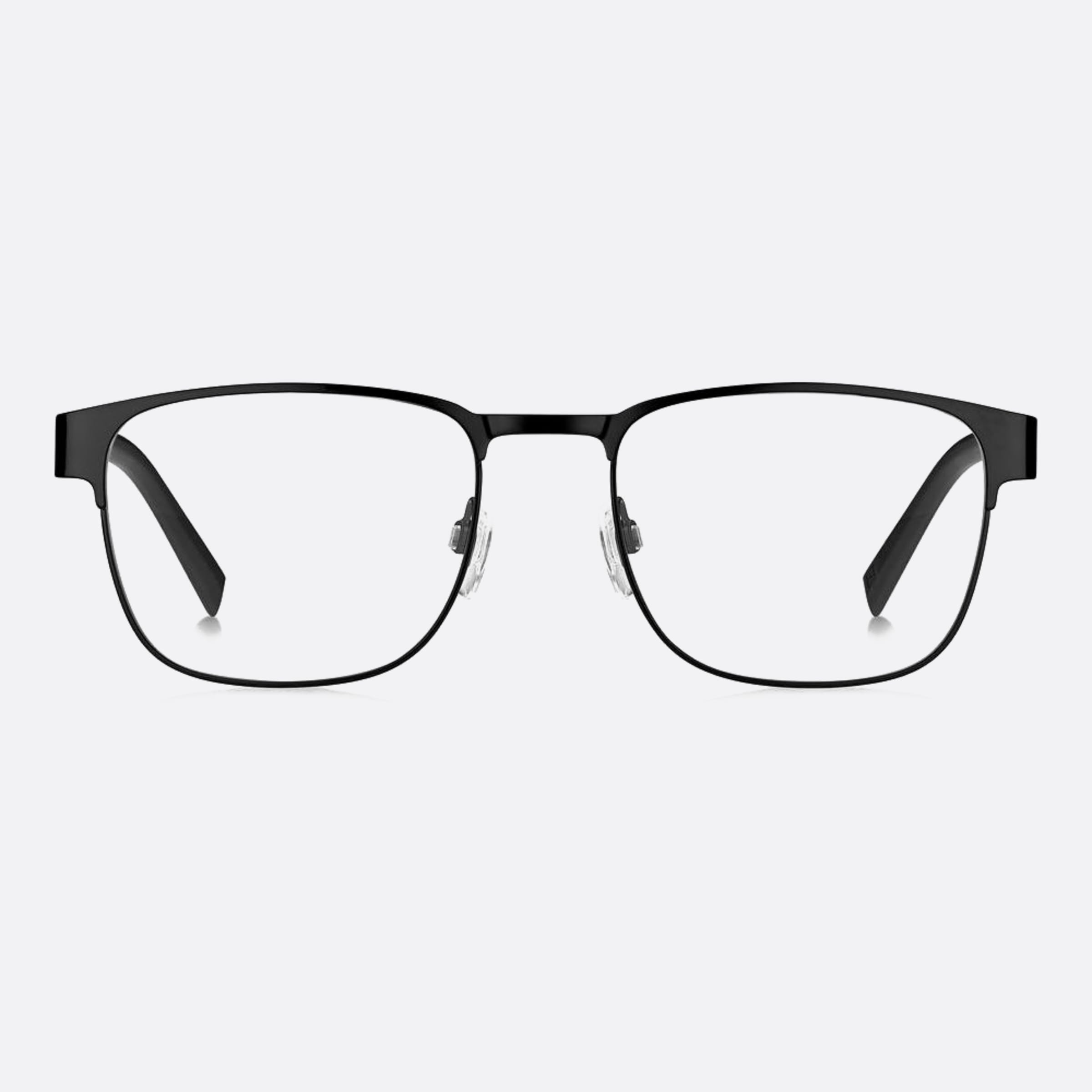Tommy 54mm Hilfiger Dl5 Black Rectangle Men Eyeglasses - Main View