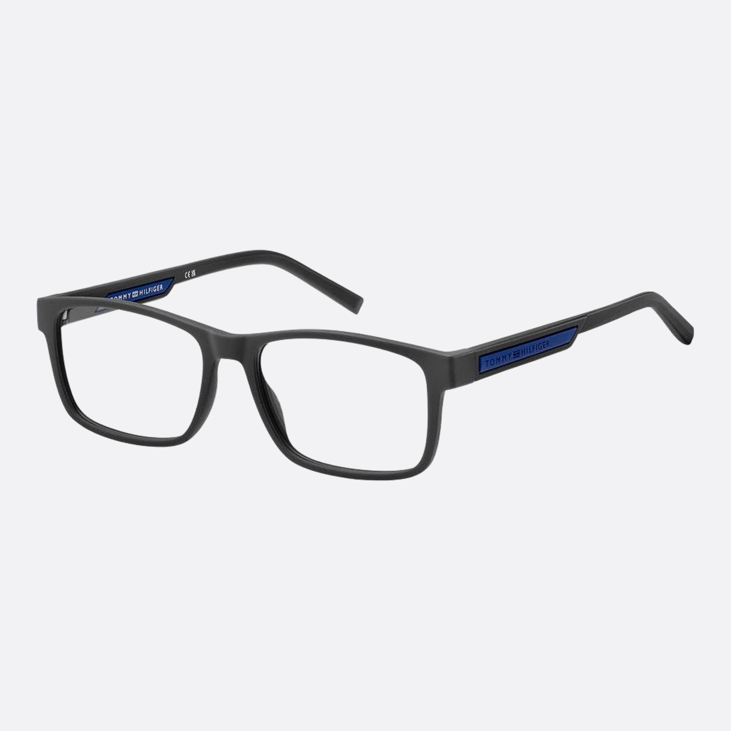 Tommy 52mm Hilfiger Fre Grey Rectangle Men Eyeglasses - Side View