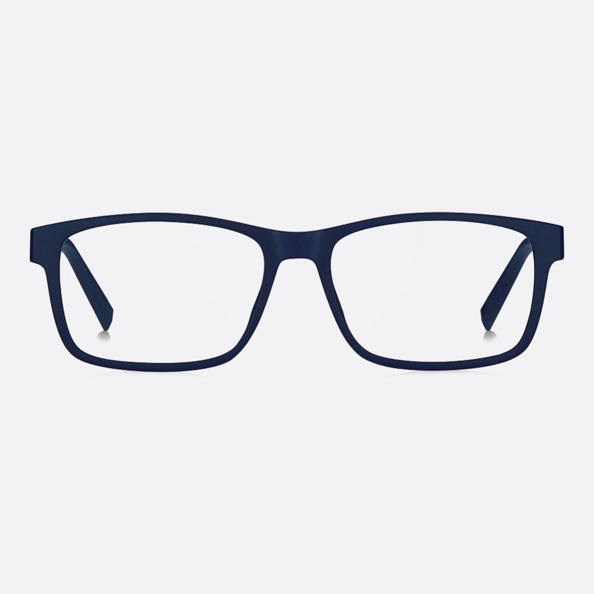 Tommy 54mm Hilfiger Wir Blue Rectangle Men Eyeglasses - Main View