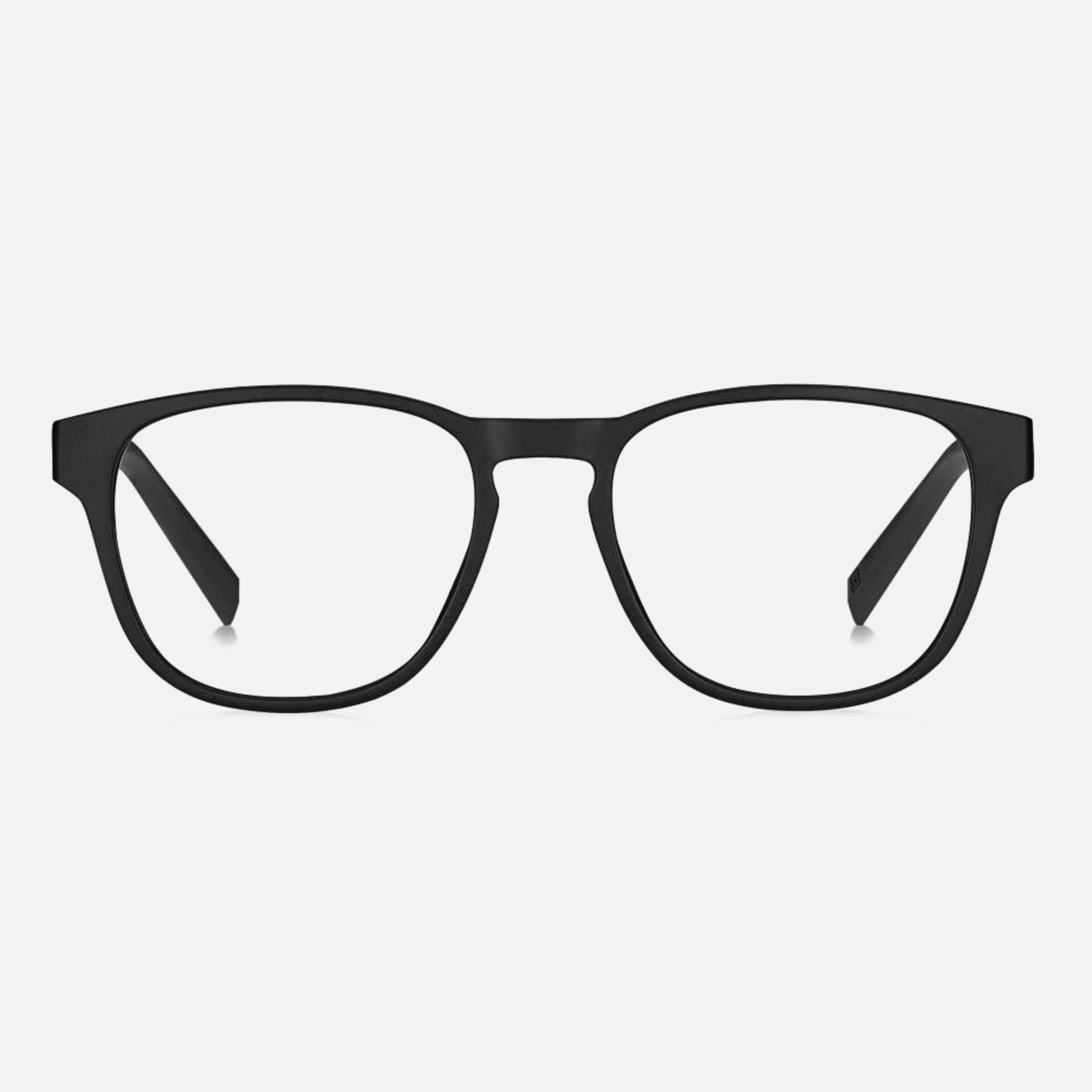 Tommy 52mm Hilfiger Black Pantos Men Eyeglasses - Main View