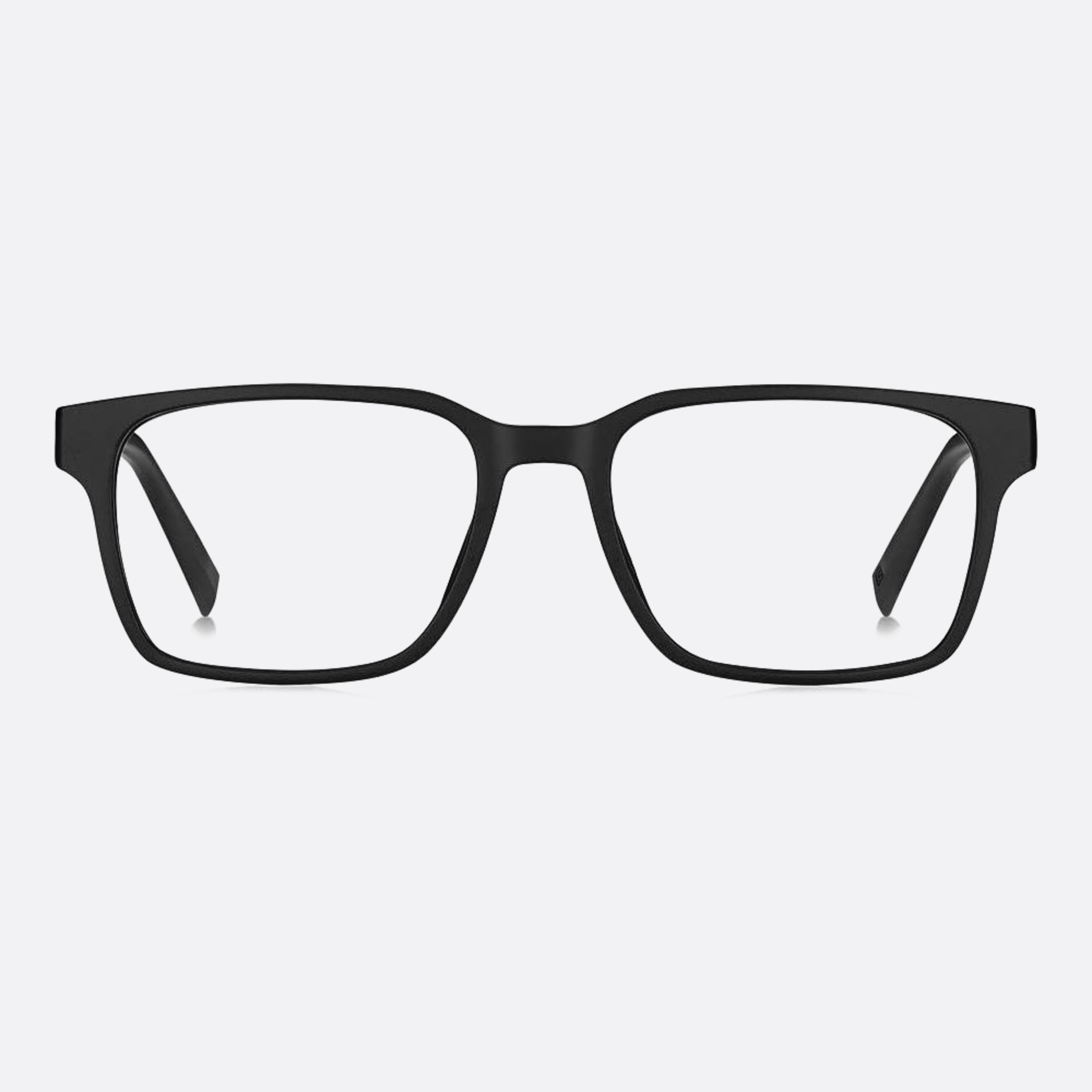 Tommy 54mm Hilfiger Dl5 Black Rectangle Men Eyeglasses - Main View