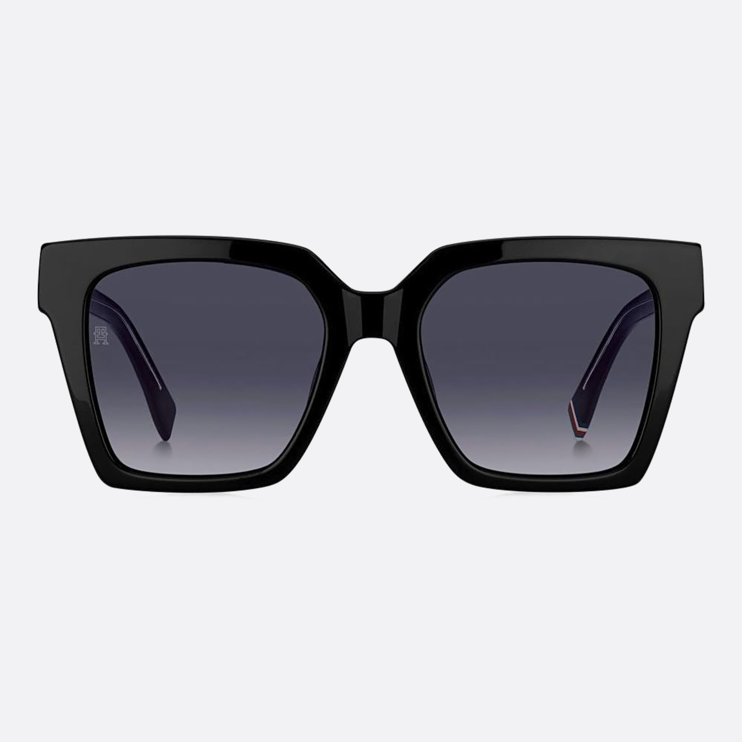 Tommy 53mm Hilfiger Black Butterfly Women Sunglasses - Main View