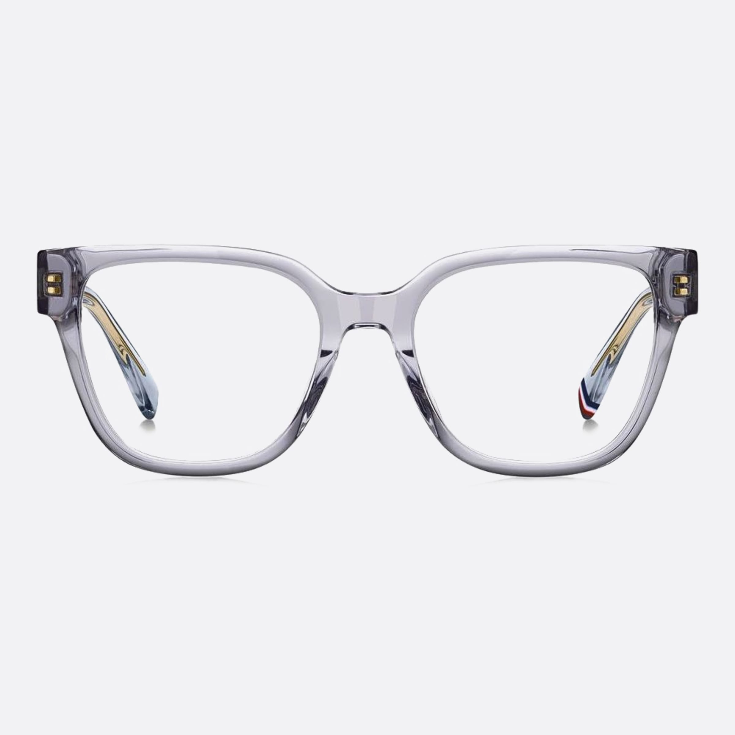 Tommy 52mm Hilfiger Kb7 Grey Squared Women Eyeglasses - Main View