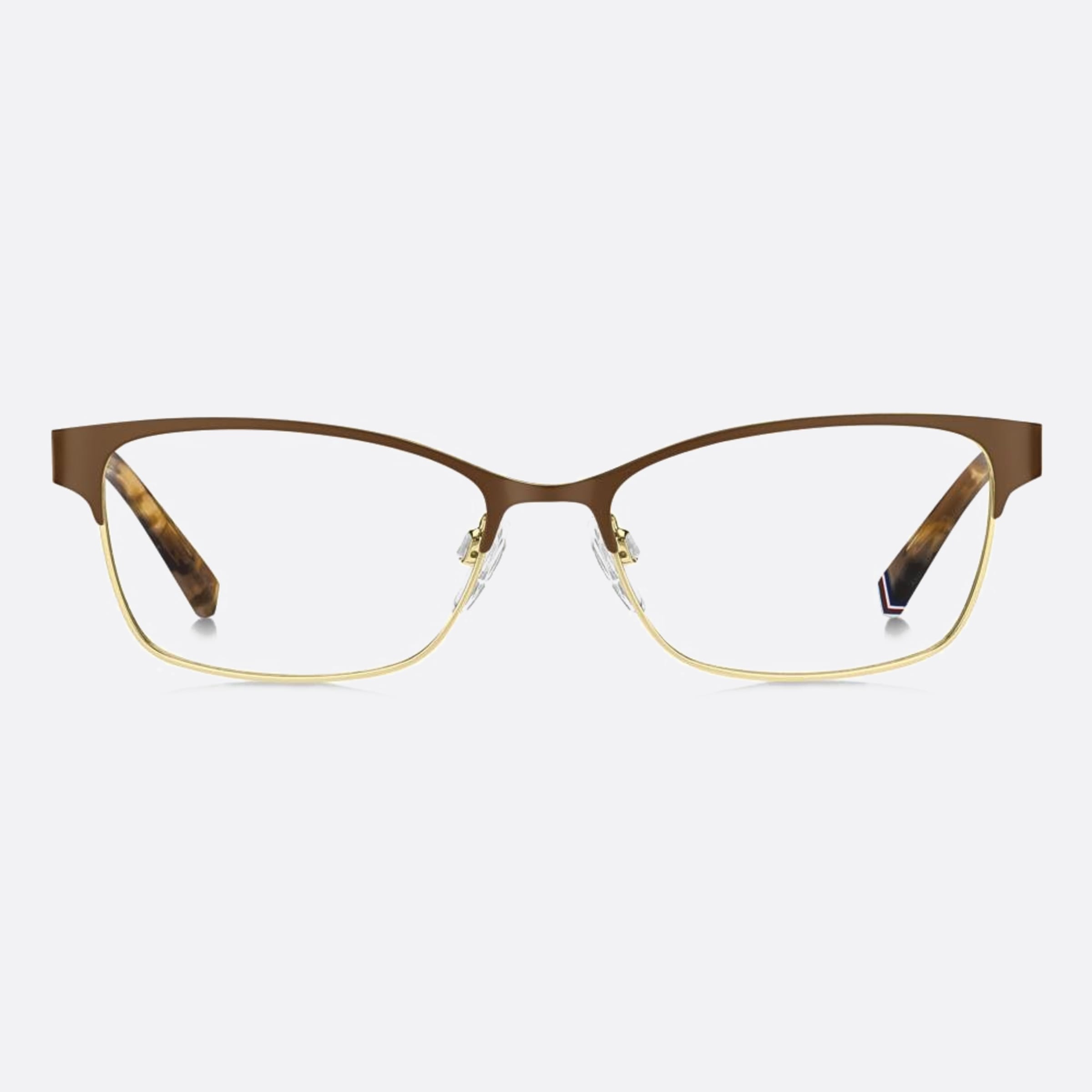 Tommy 53mm Hilfiger Bku Gold Rectangle Women Eyeglasses - Main View