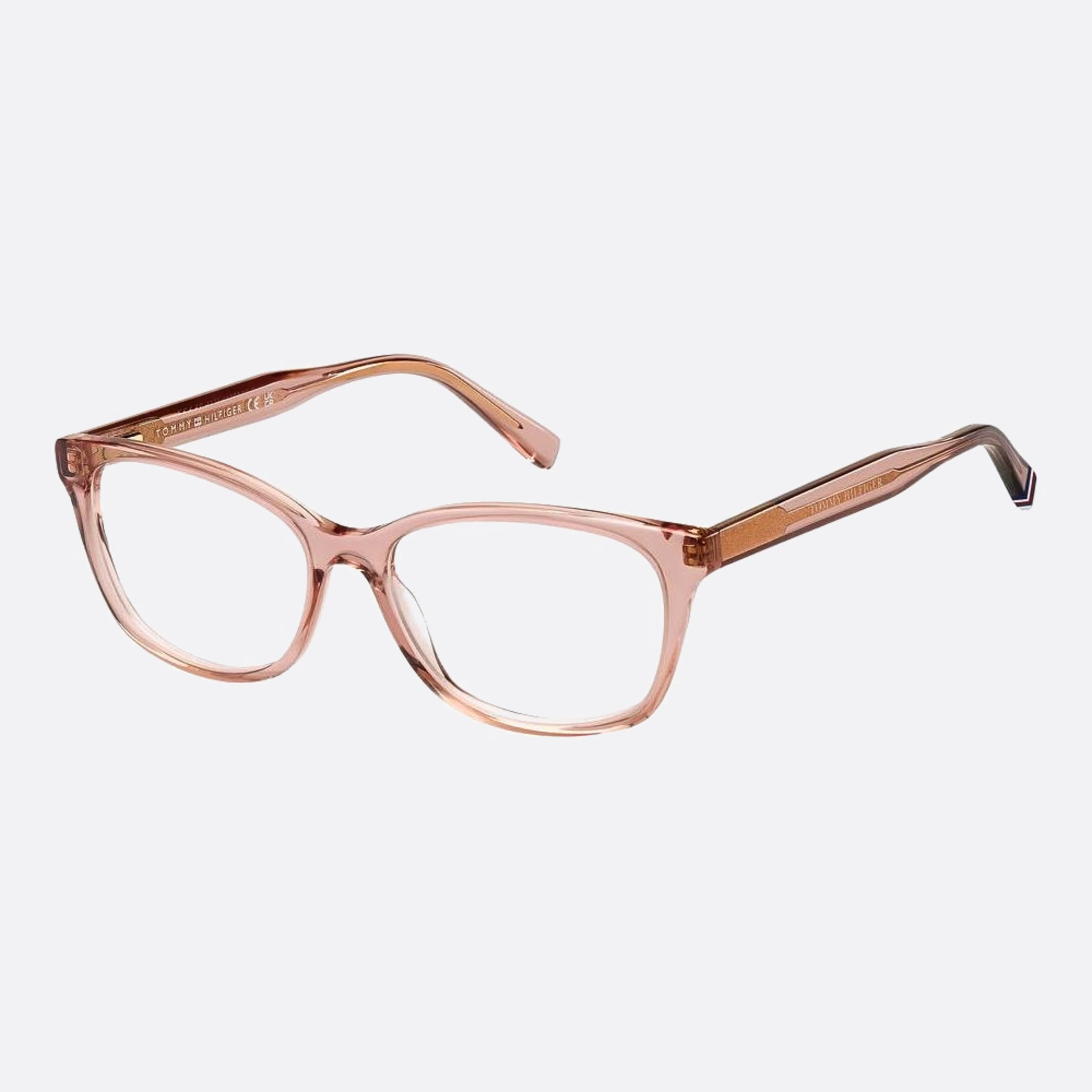 Tommy 53mm Hilfiger 35j Pink Pantos Women Eyeglasses - Side View