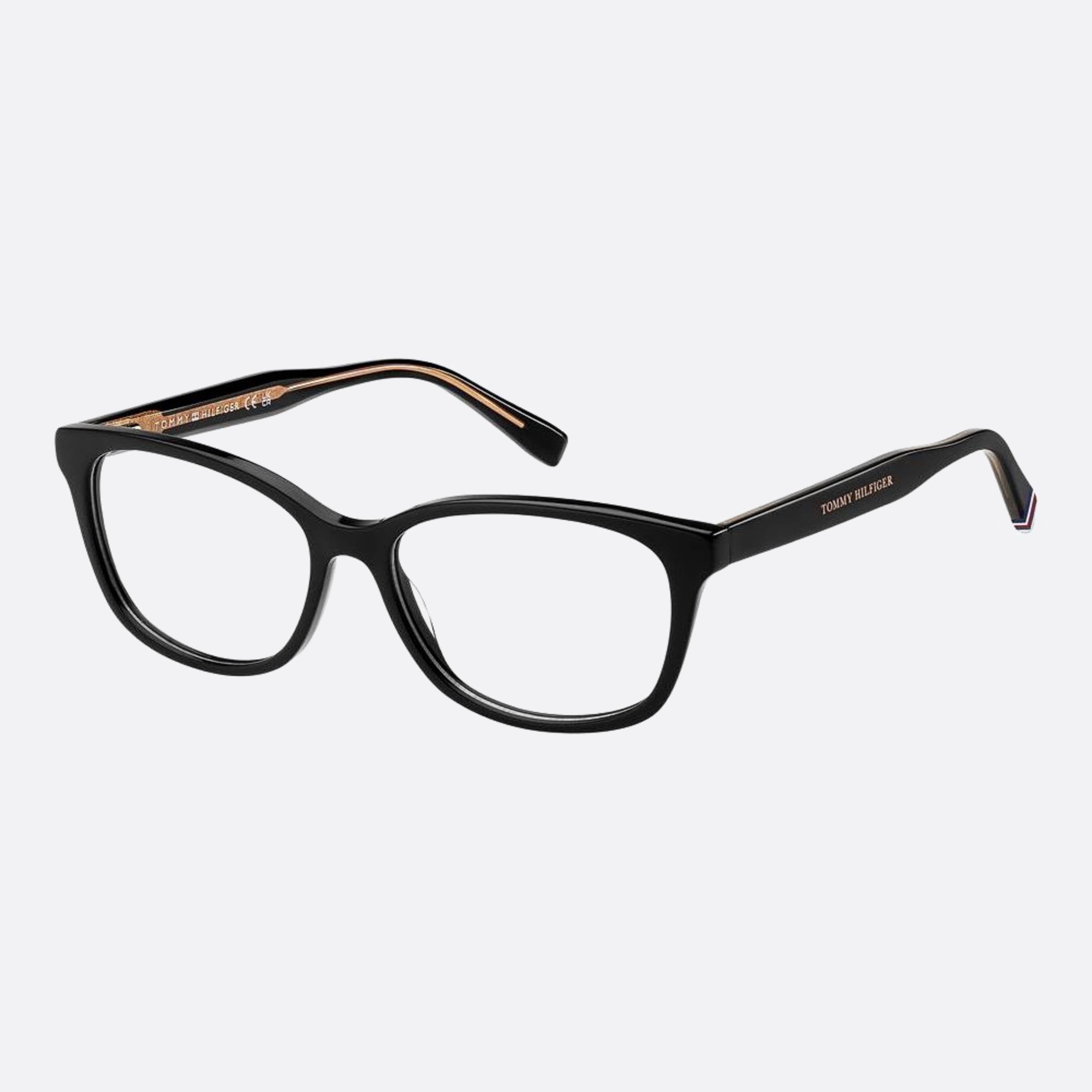 Tommy 53mm Hilfiger Black Pantos Women Eyeglasses - Main View