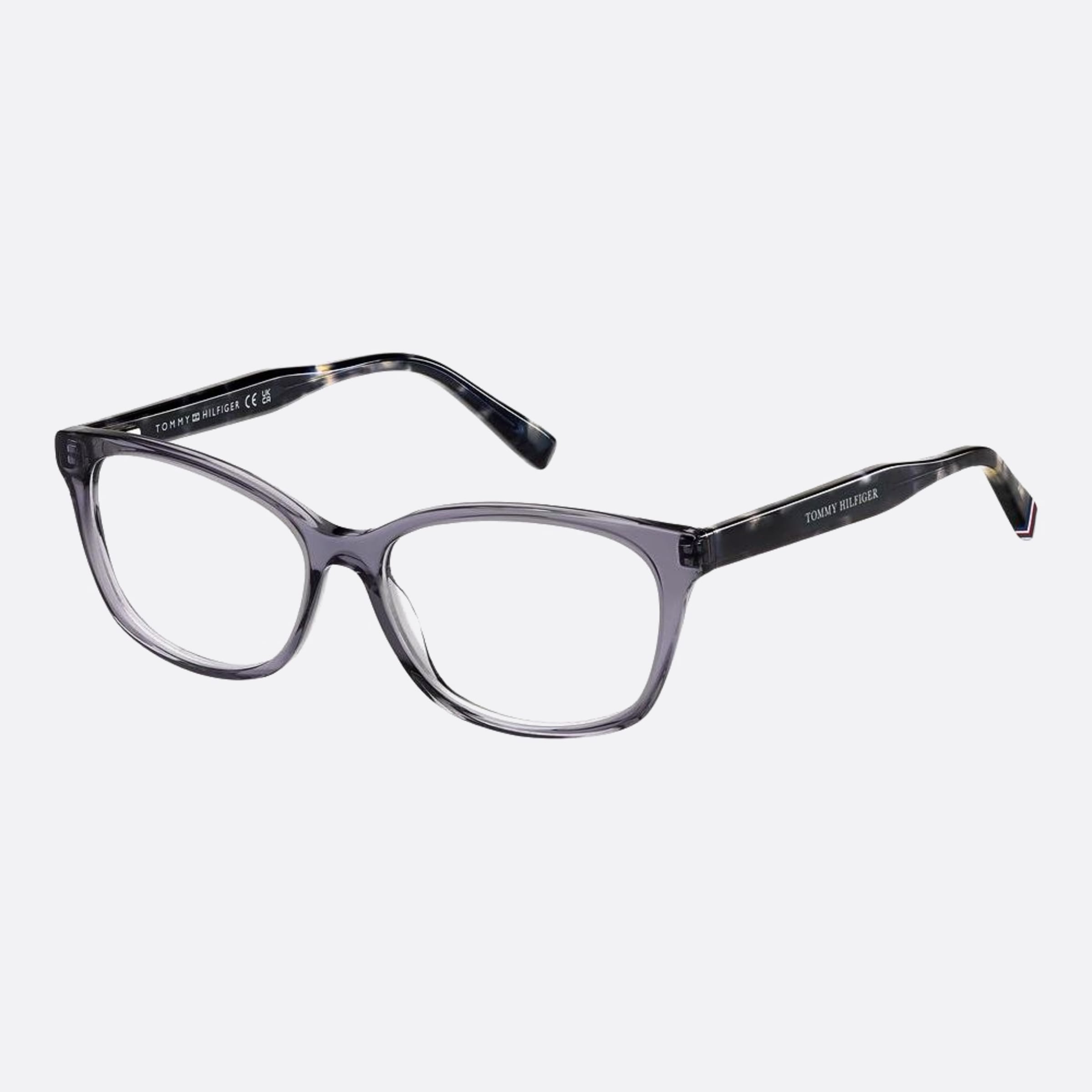 Tommy 53mm Hilfiger Kb7 Grey Pantos Women Eyeglasses - Side View