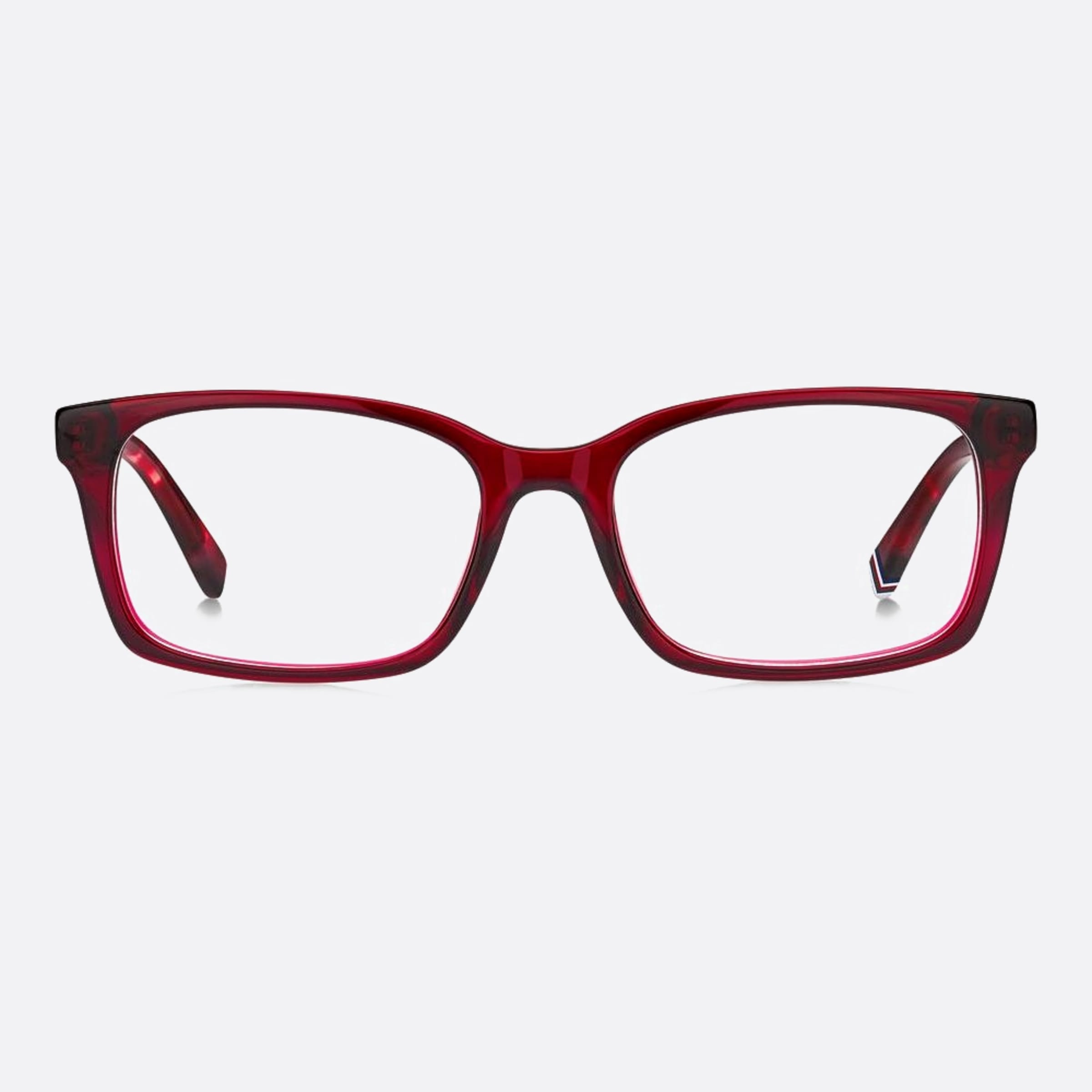 Tommy 52mm Hilfiger 8cq Red Squared Women Eyeglasses - Main View