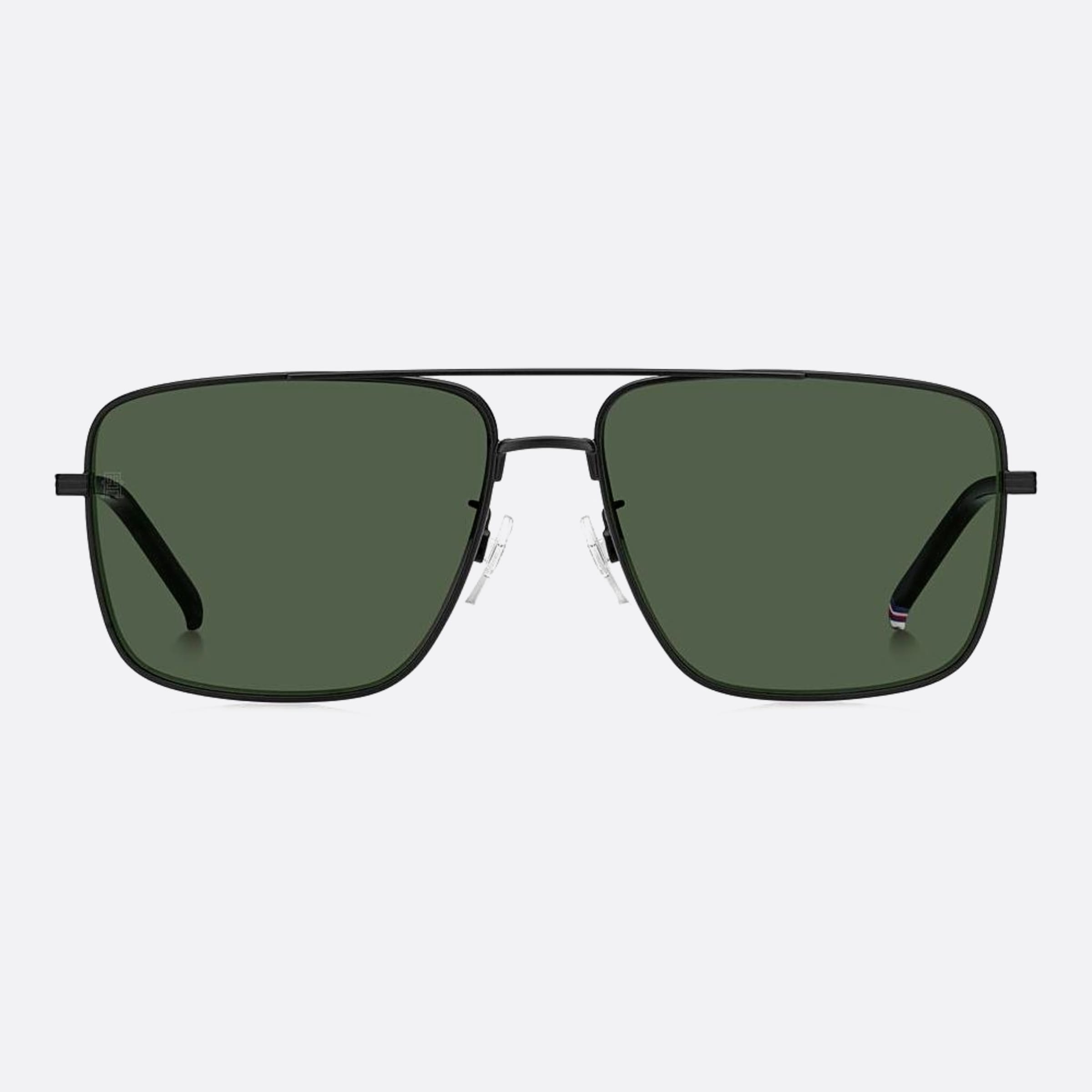 Tommy 59mm Hilfiger Black Visor Men Sunglasses - Main View