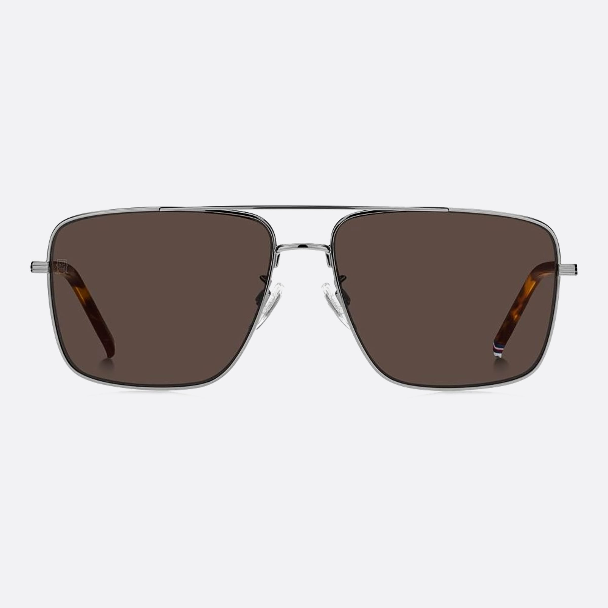 Tommy 59mm Hilfiger 6lb Ruthenium Visor Men Sunglasses - Main View