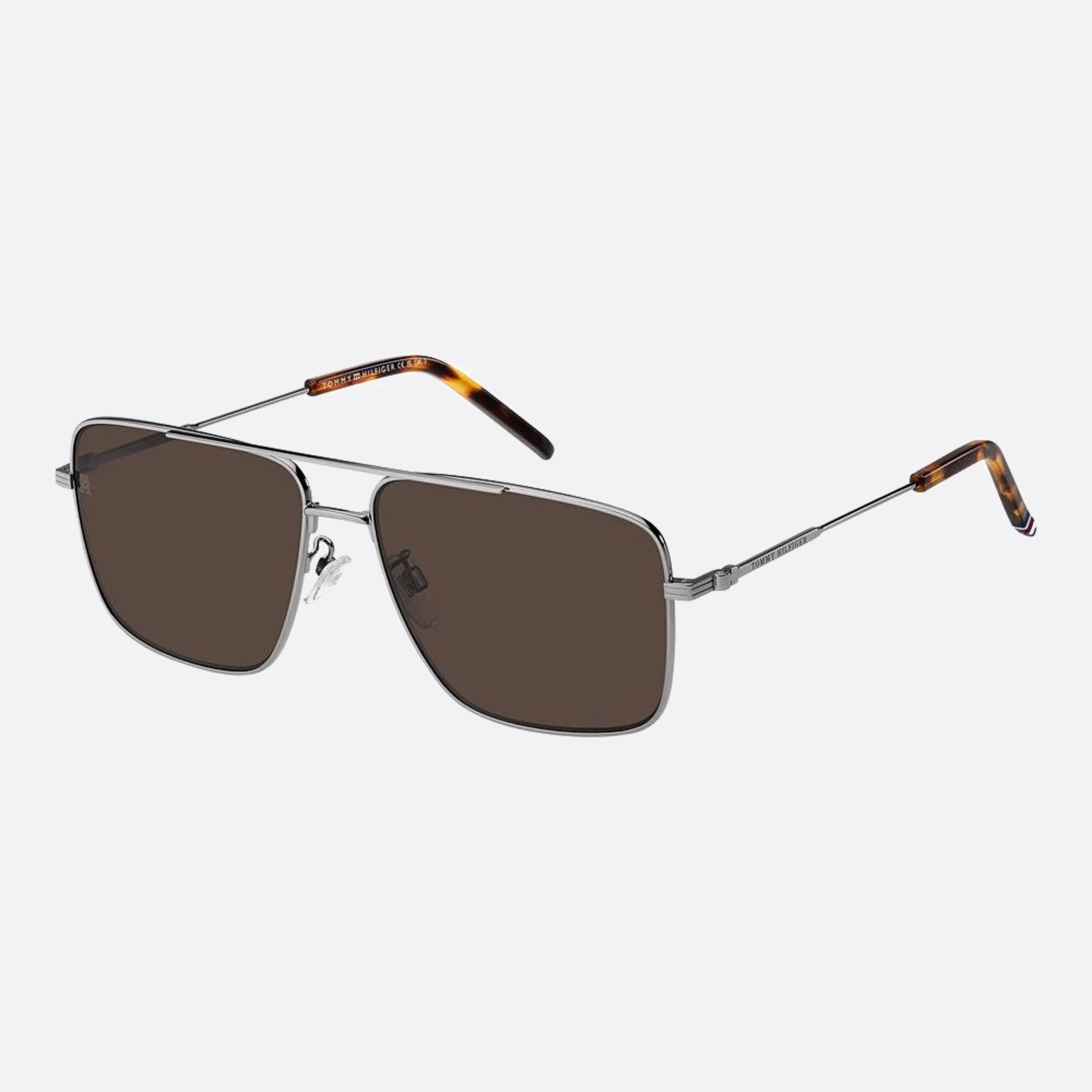 Tommy 59mm Hilfiger 6lb Ruthenium Visor Men Sunglasses - Side View