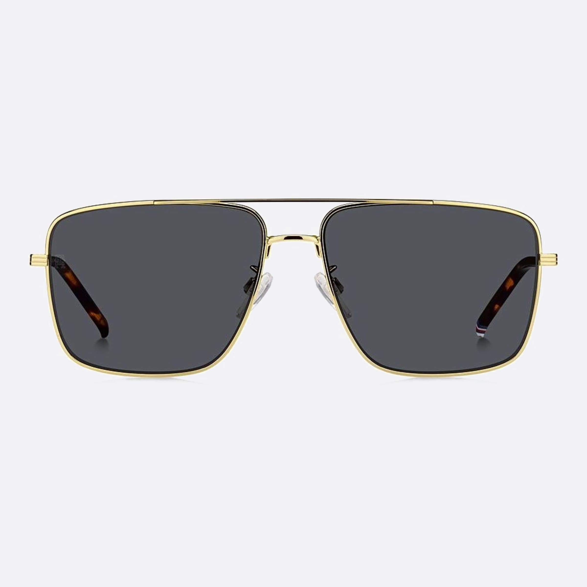 Tommy 59mm Hilfiger J5g Gold Visor Men Sunglasses - Main View