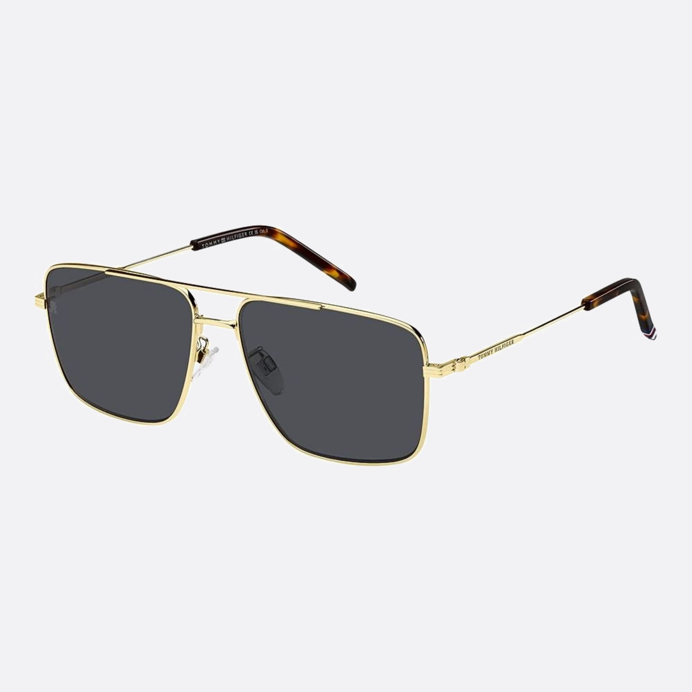Tommy 59mm Hilfiger J5g Gold Visor Men Sunglasses - Side View