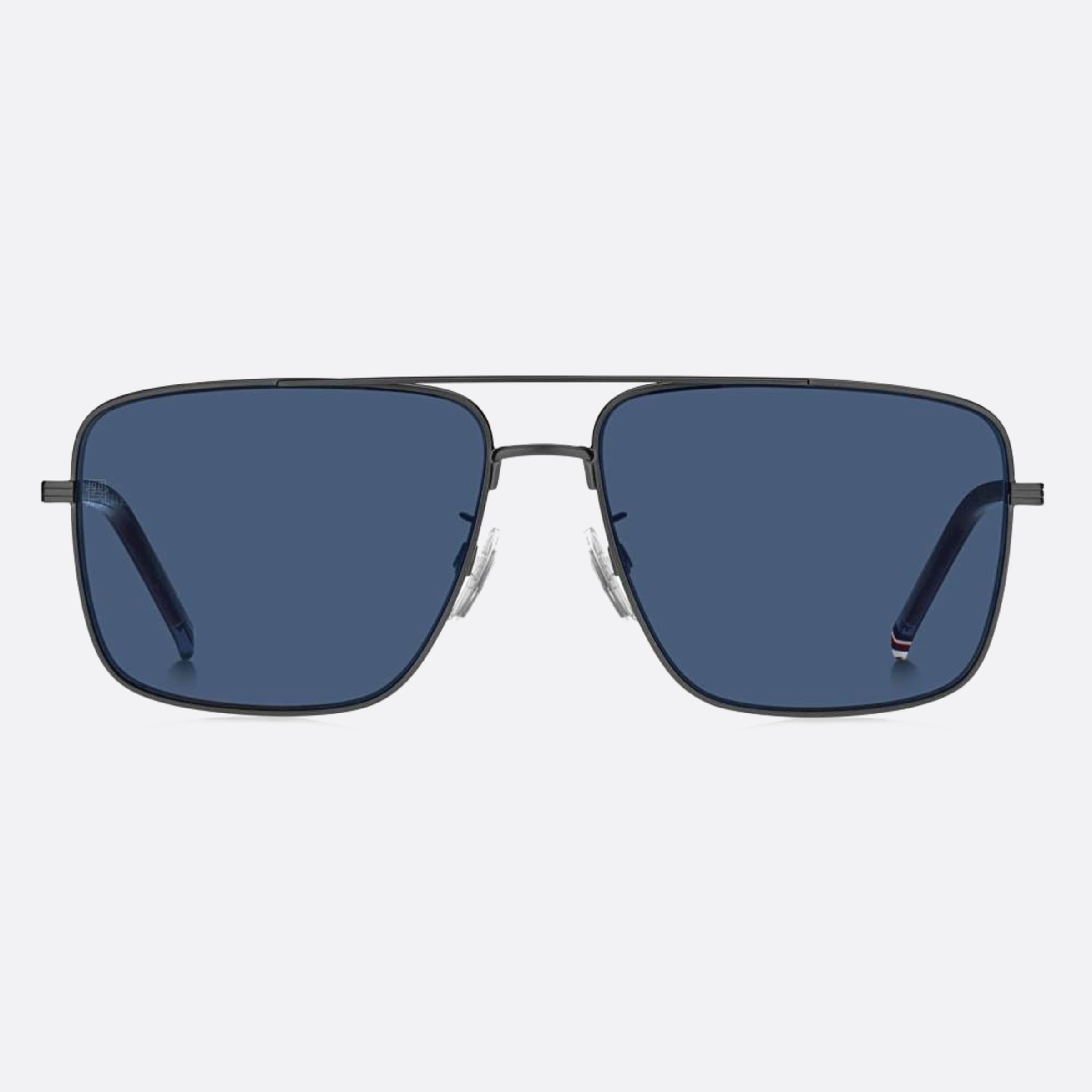 Tommy 59mm Hilfiger R80 Ruthenium Visor Men Sunglasses - Main View