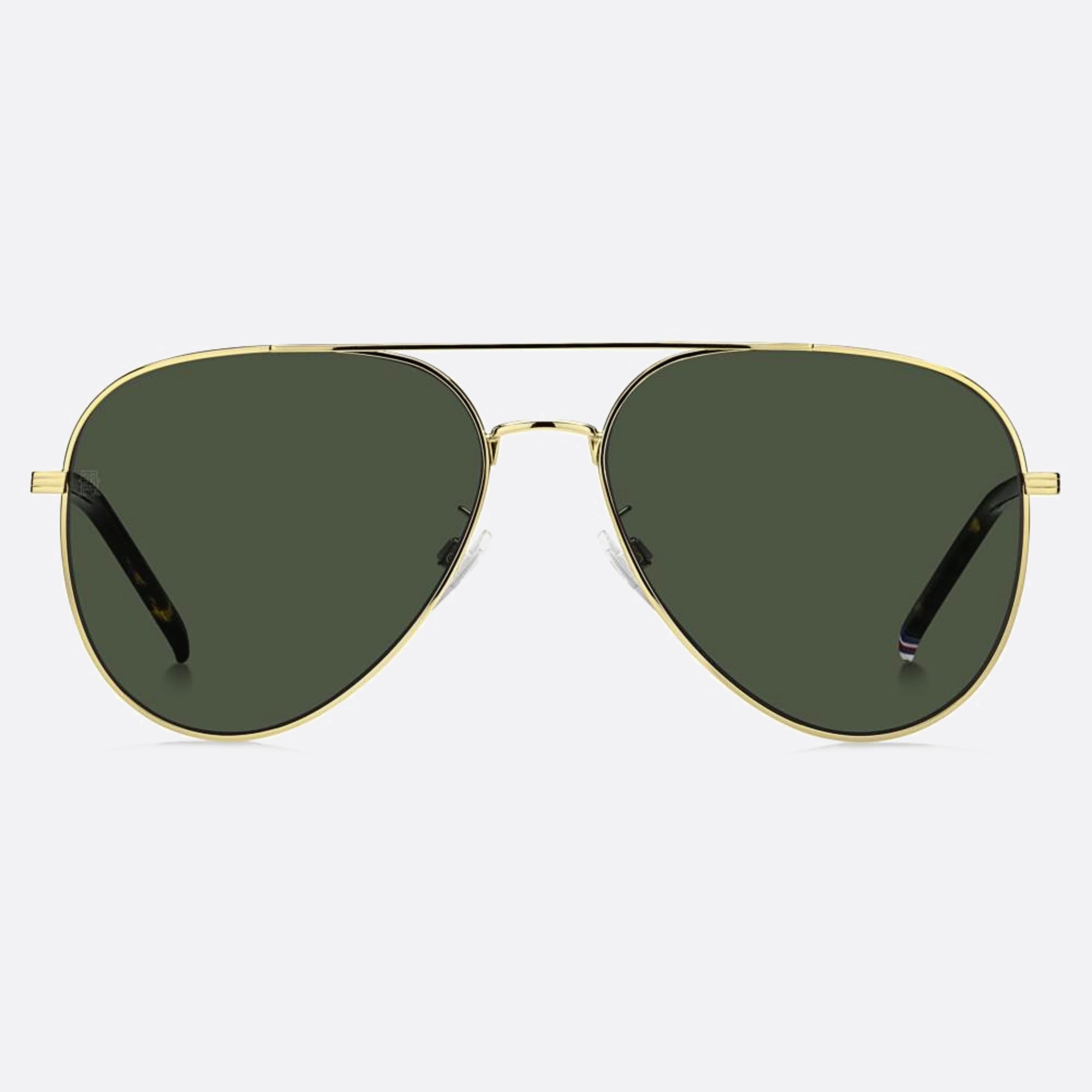 Tommy 60mm Hilfiger J5g Gold Pilot Men Sunglasses - Main View