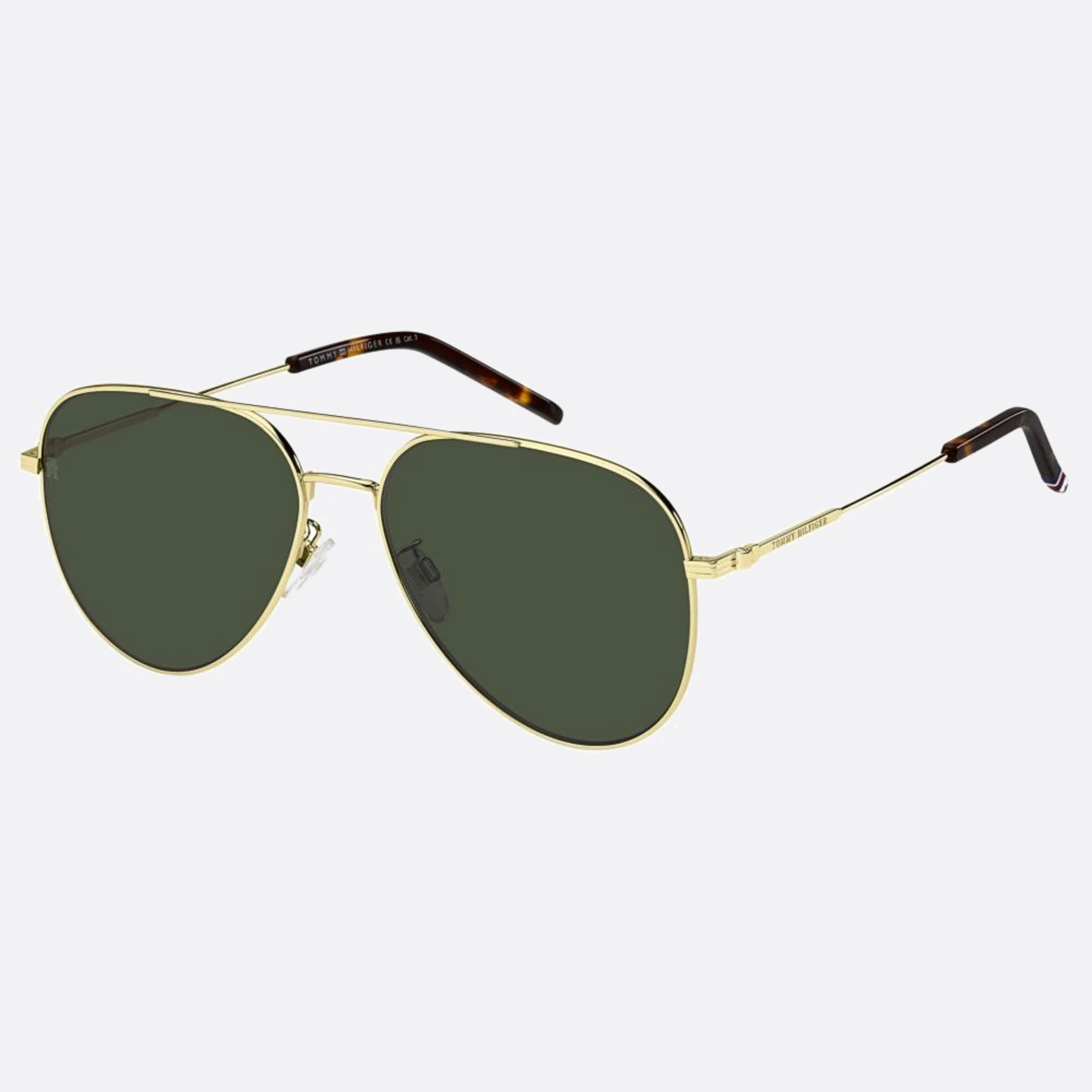 Tommy 60mm Hilfiger J5g Gold Pilot Men Sunglasses - Side View