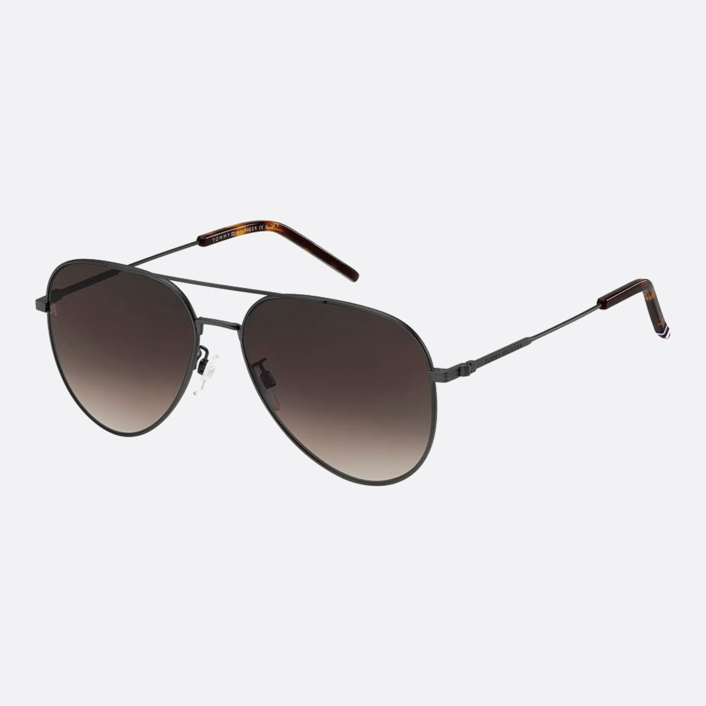 Tommy 60mm Hilfiger Svk Ruthenium Pilot Men Sunglasses - Side View