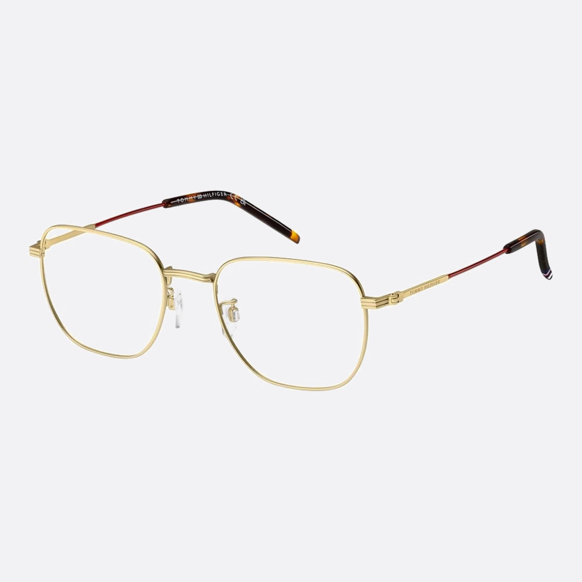 Tommy 54mm Hilfiger Cgs Gold Squared Men Eyeglasses - Side View