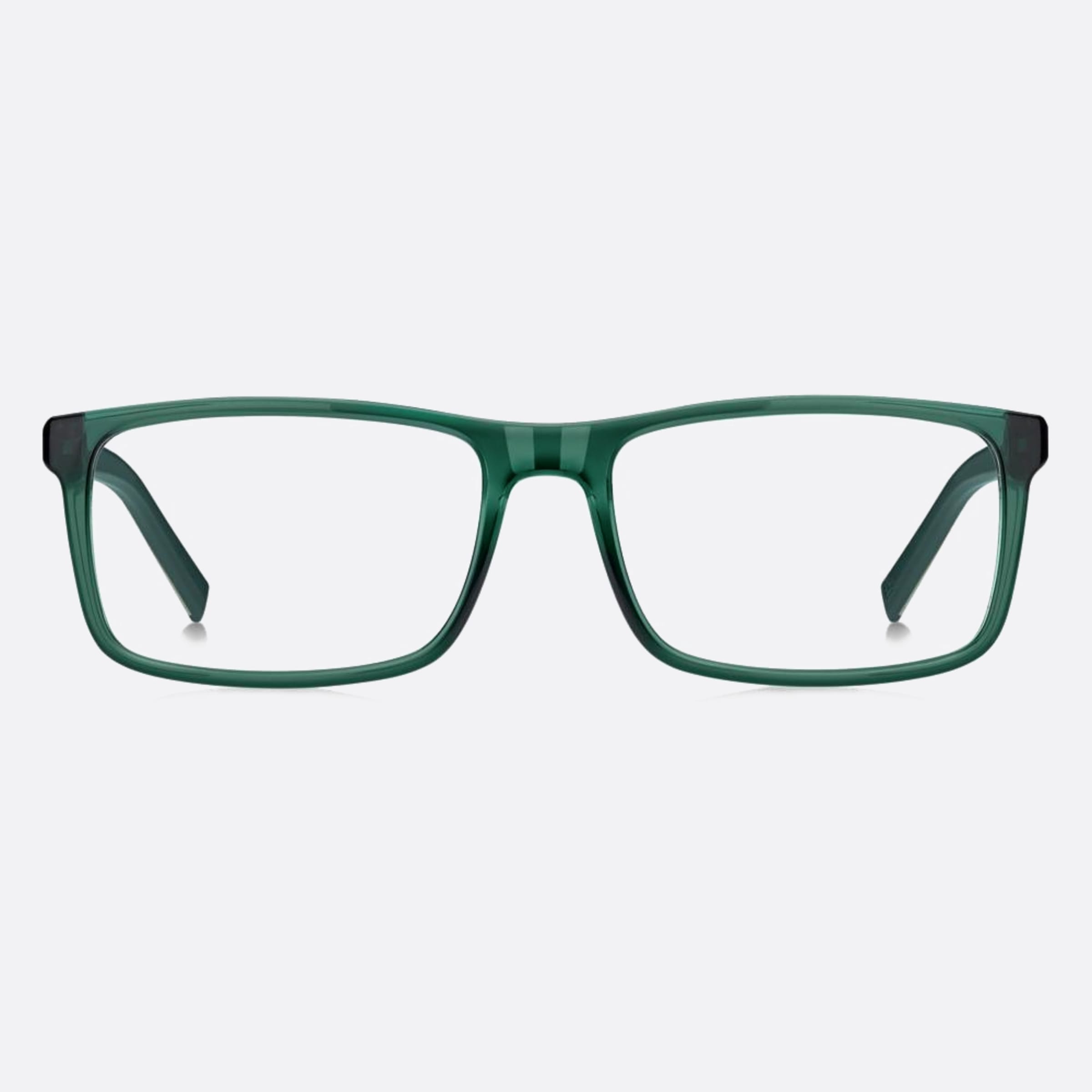 Tommy 51mm Hilfiger 1ed Green Rectangle Unisex Eyeglasses - Main View