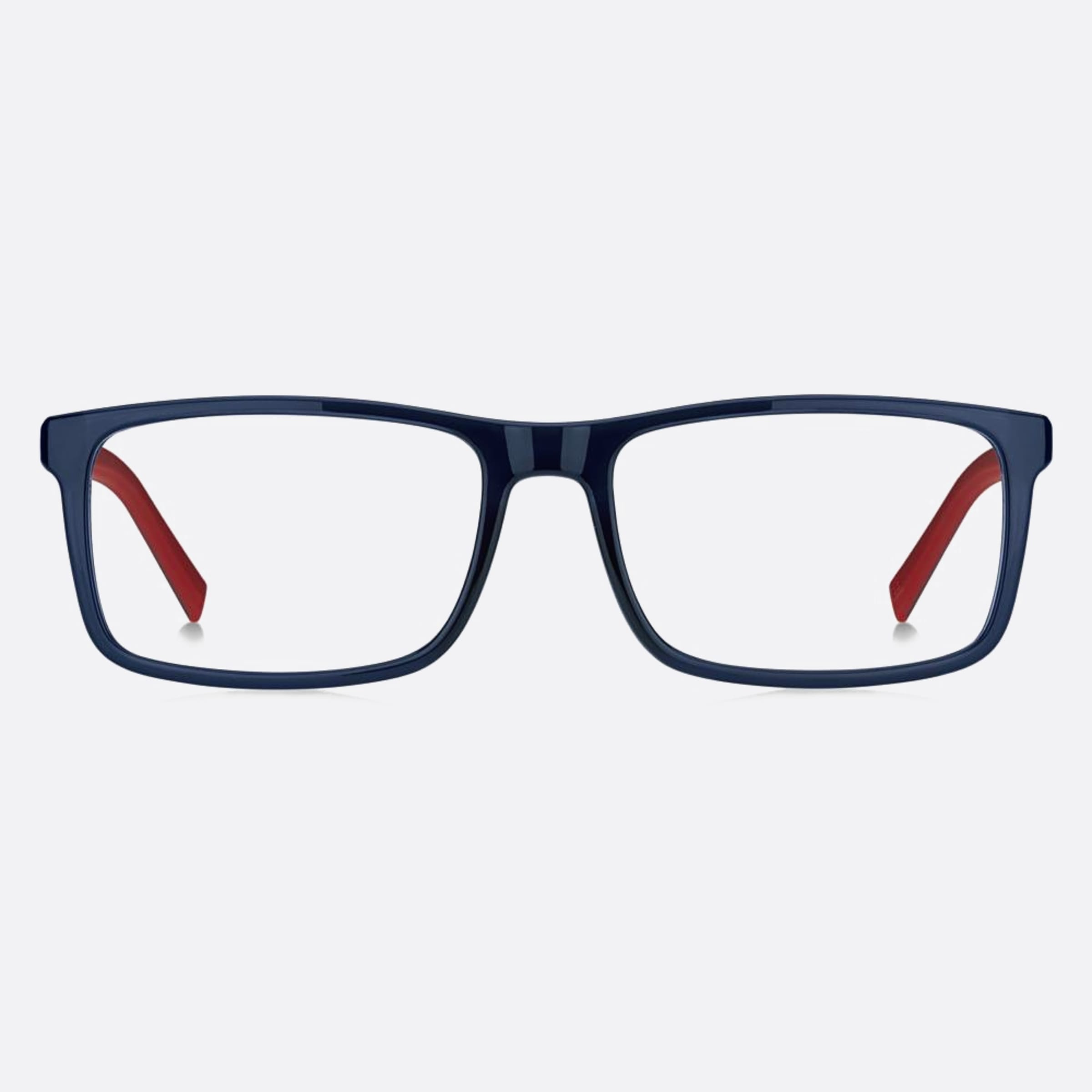 Tommy 51mm Hilfiger Pjp Blue Rectangle Unisex Eyeglasses - Main View