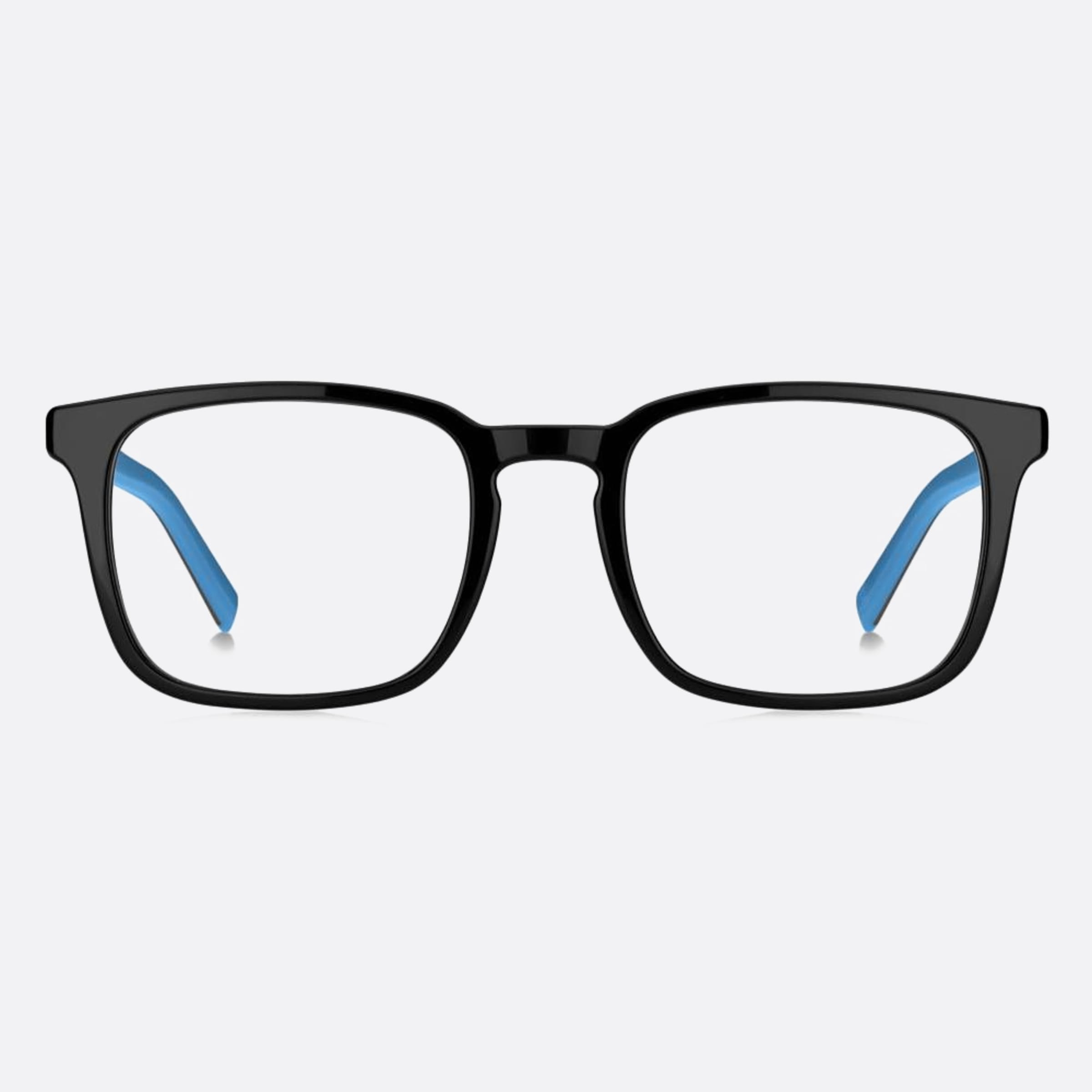 Tommy 47mm Hilfiger Black Rectangle Children Eyeglasses - Main View