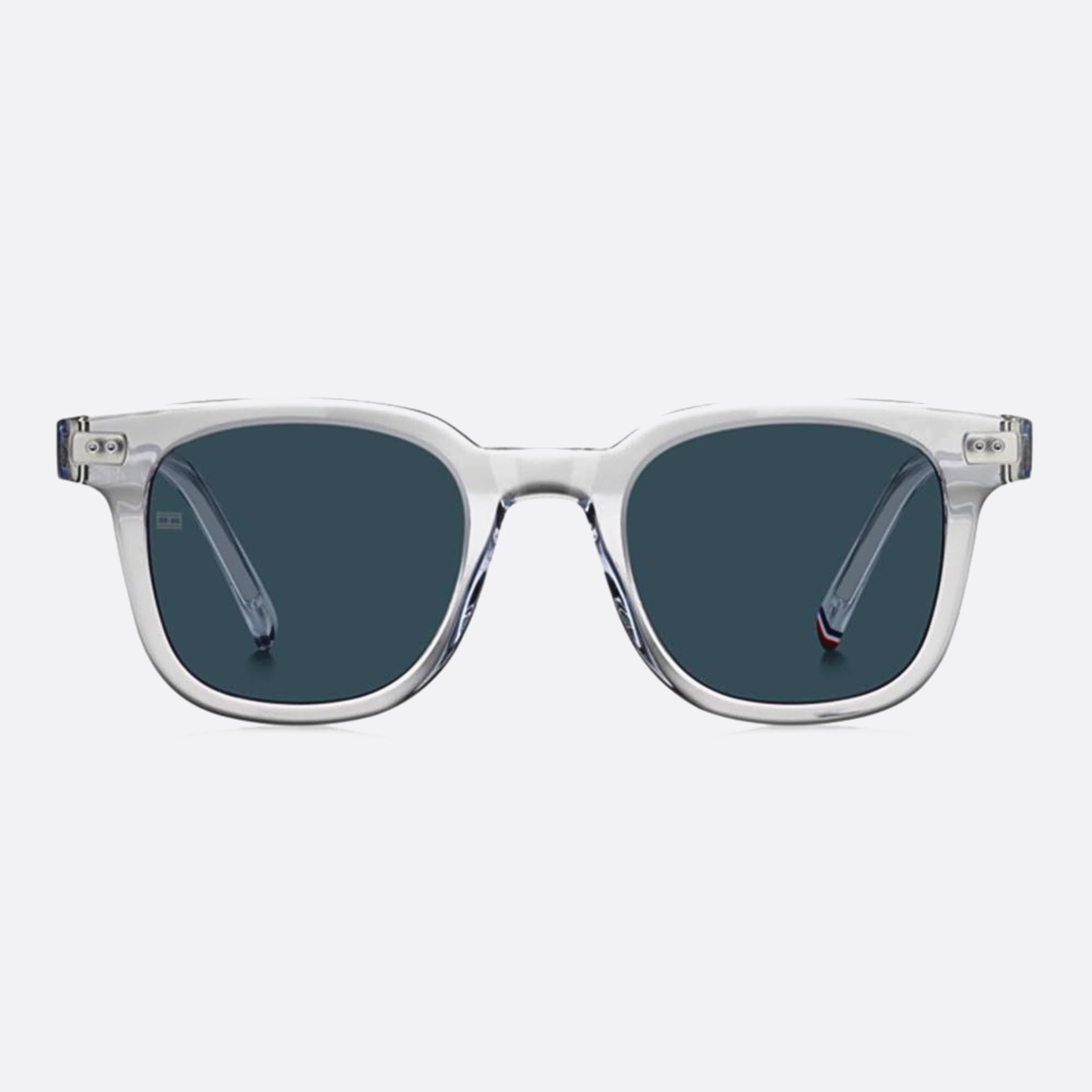 Tommy 48mm Hilfiger Transparent Squared Men Sunglasses - Main View