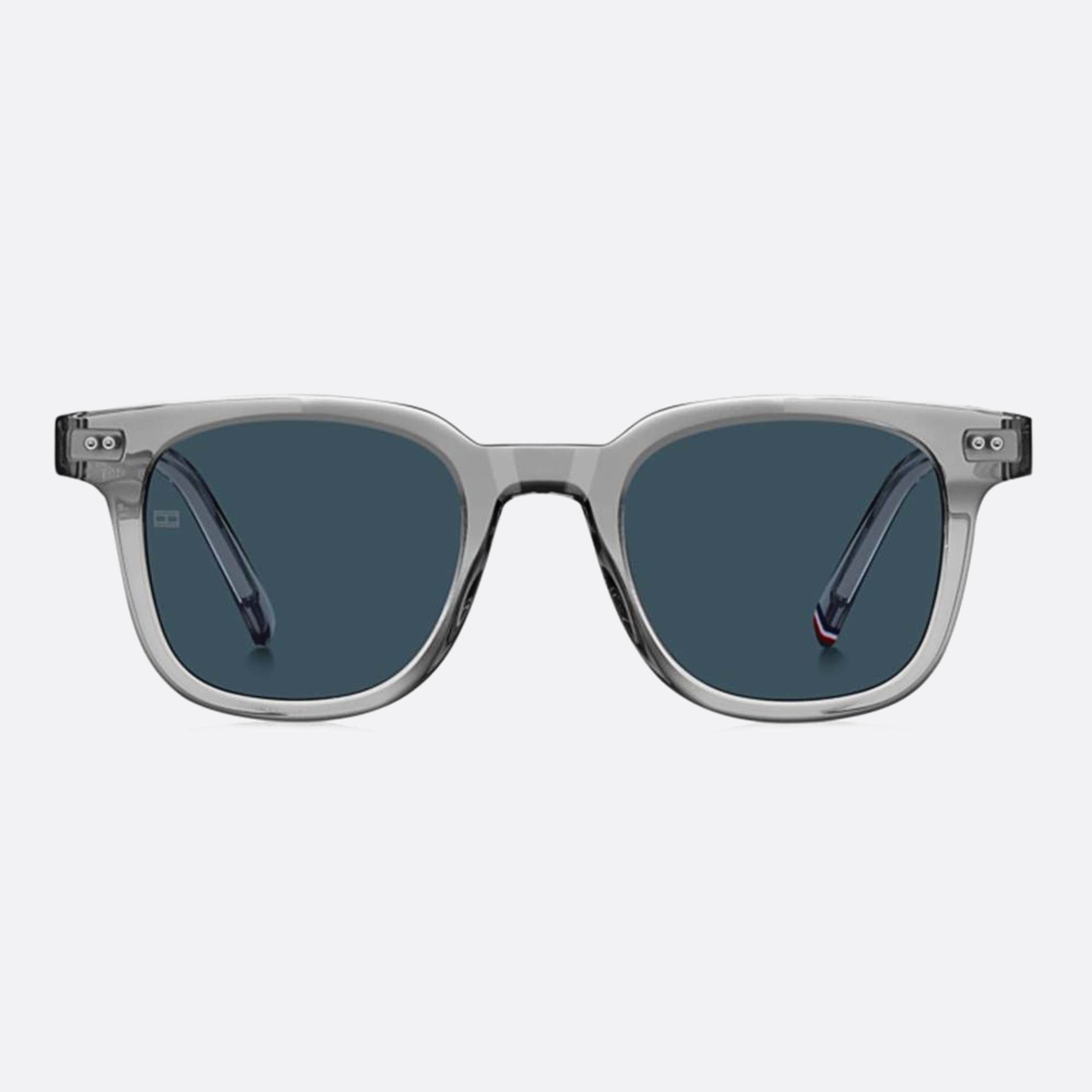 Tommy 48mm Hilfiger Kb7 Grey Squared Men Sunglasses - Main View