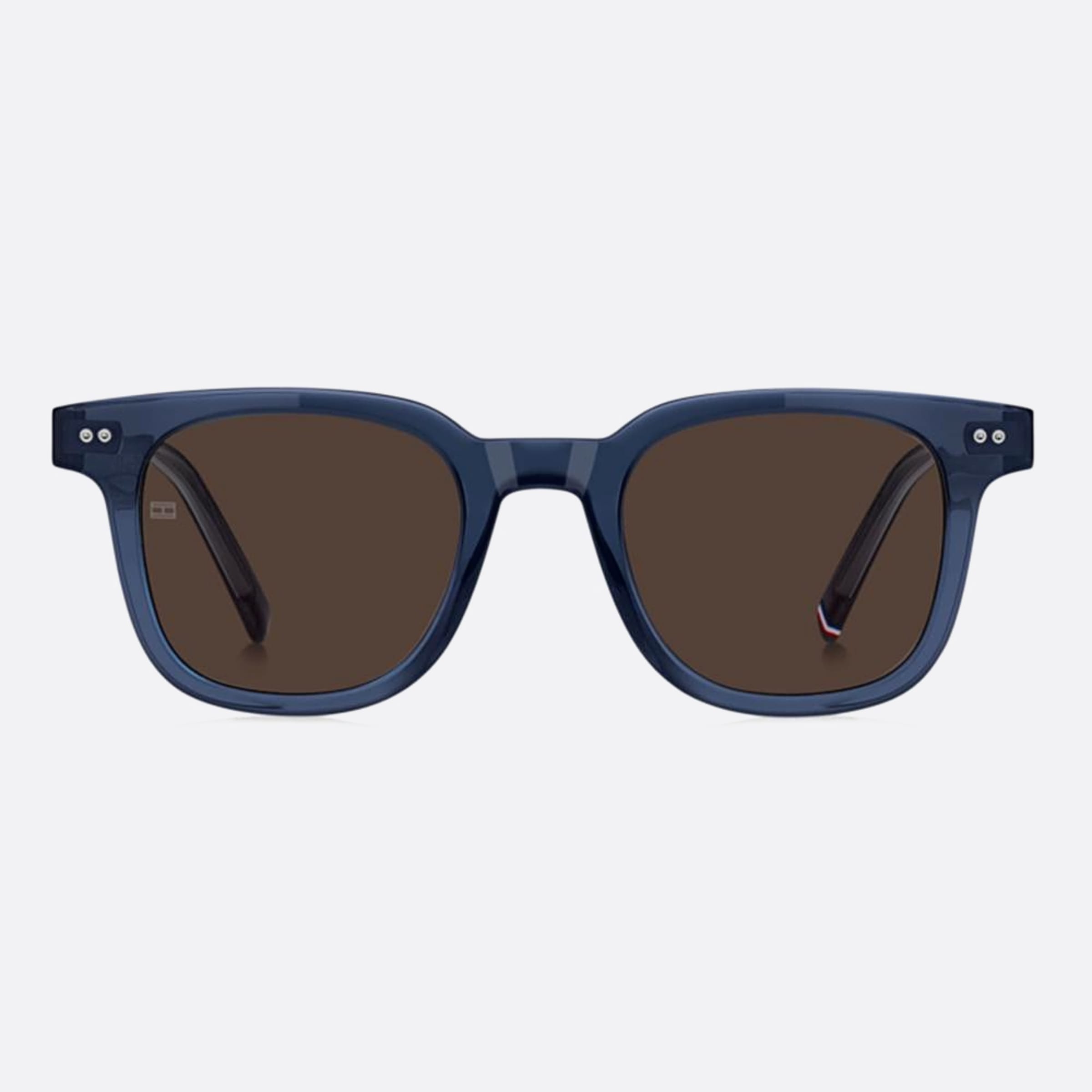 Tommy 48mm Hilfiger Pjp Blue Squared Men Sunglasses - Main View