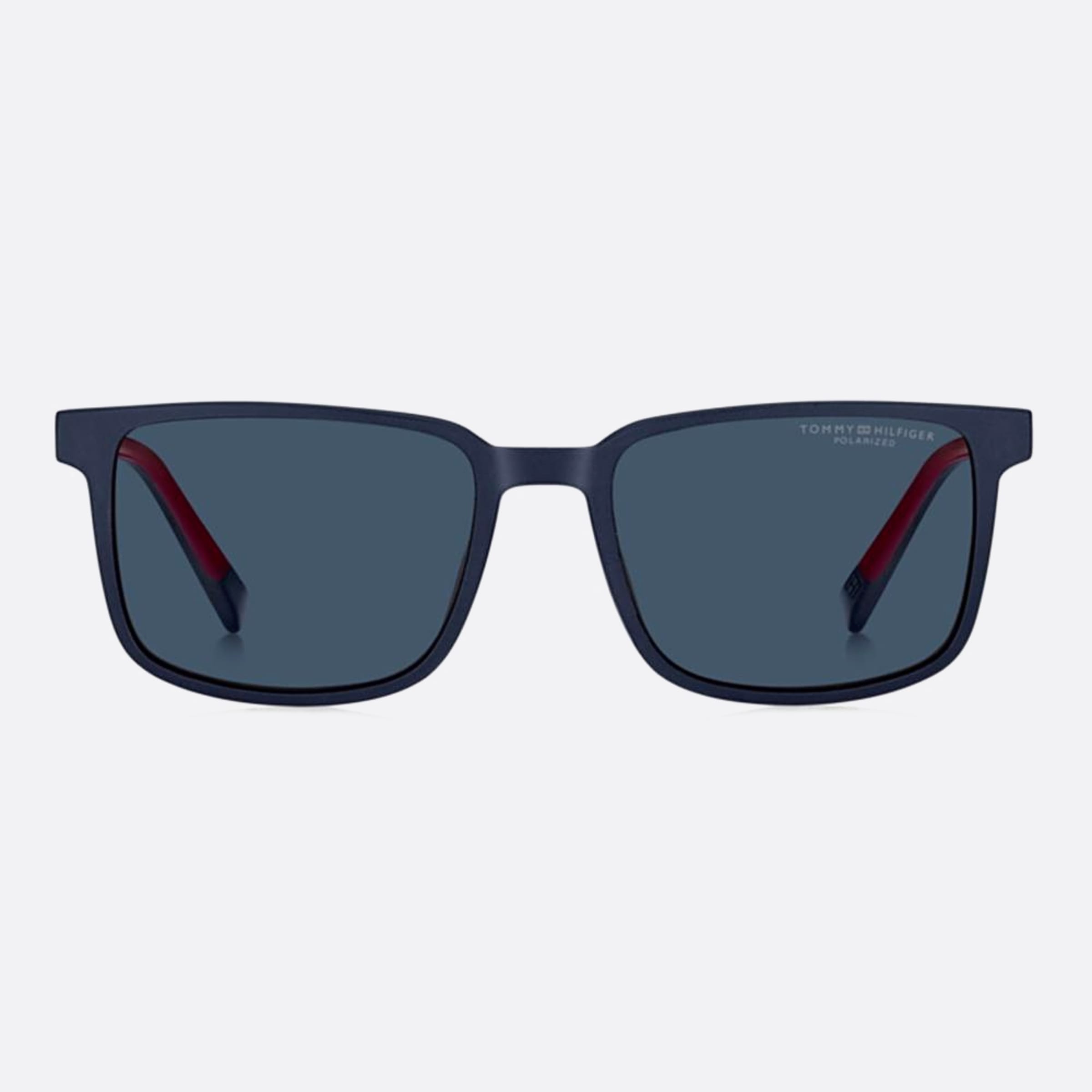 Tommy 55mm Hilfiger 8ru Blue Rectangle Polarized Men Sunglasses - Main View