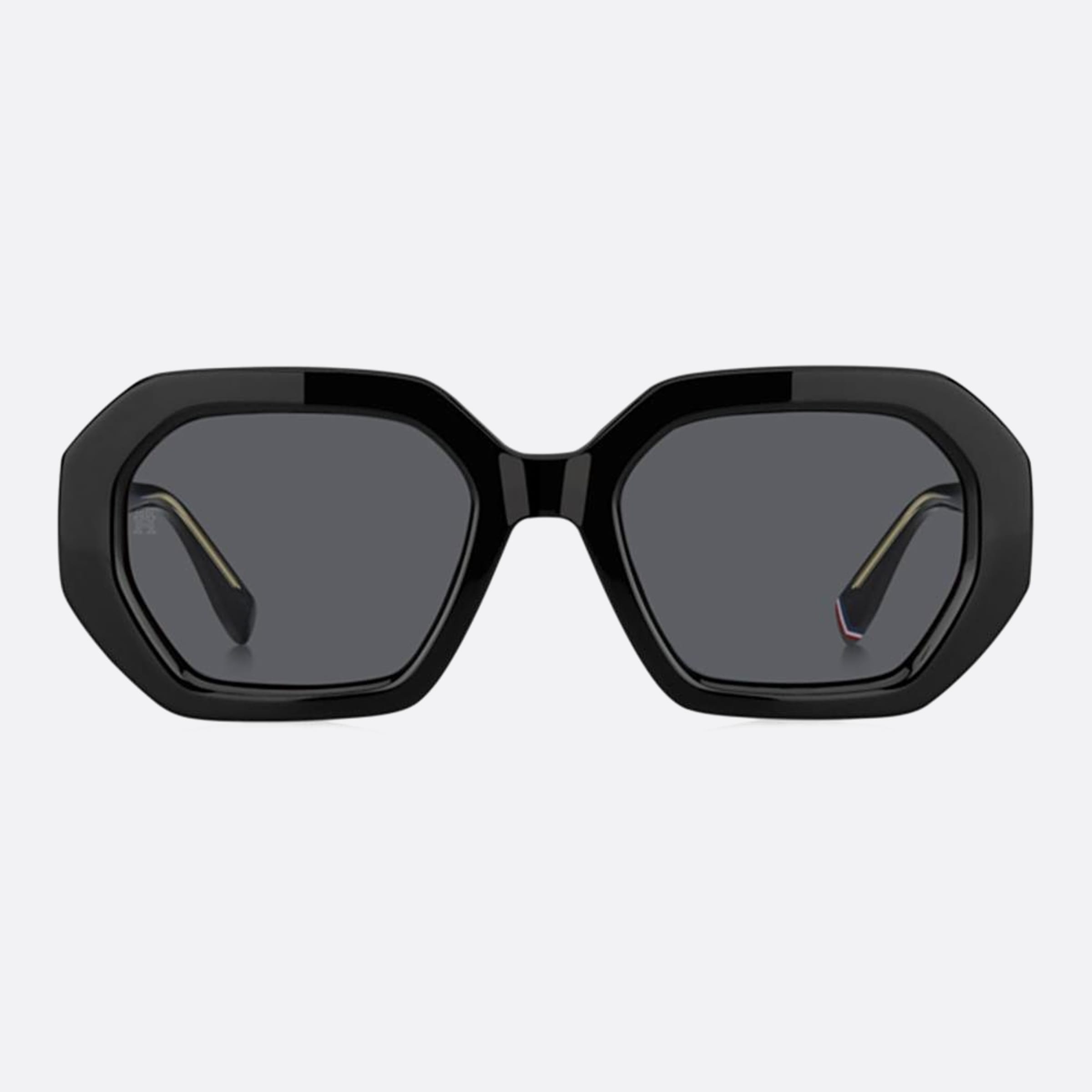 Tommy 52mm Hilfiger Black Rectangle Women Sunglasses - Main View