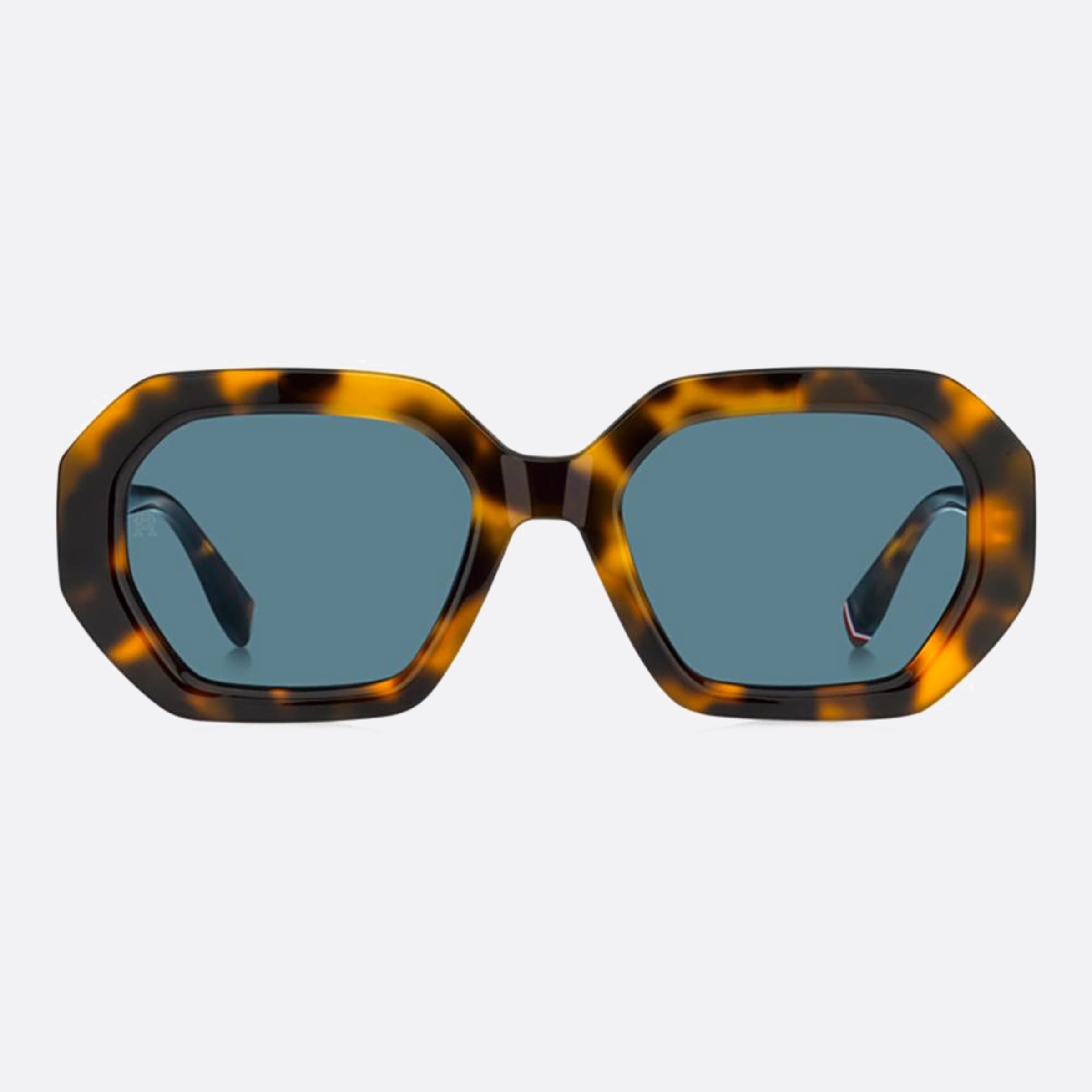 Tommy 52mm Hilfiger Epz Havana Rectangle Women Sunglasses - Main View