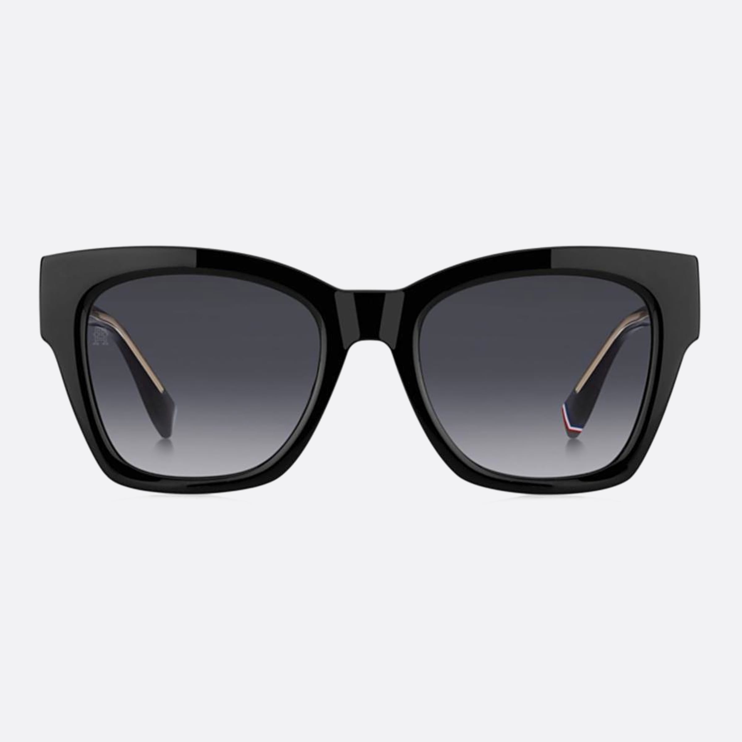 Tommy 52mm Hilfiger Black Rectangle Women Sunglasses - Main View