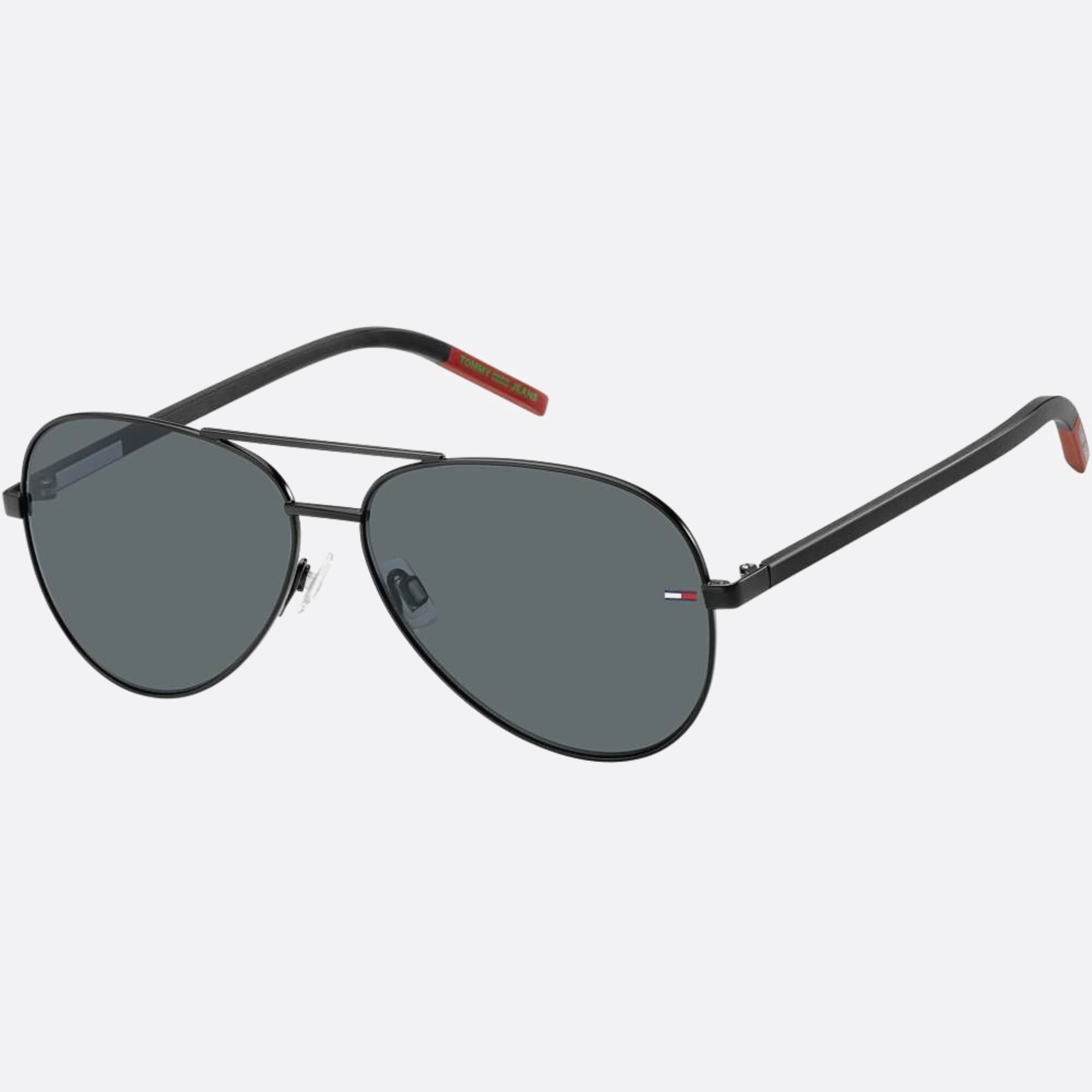Tommy 60mm Jeans Black Visor Unisex Sunglasses - Side View