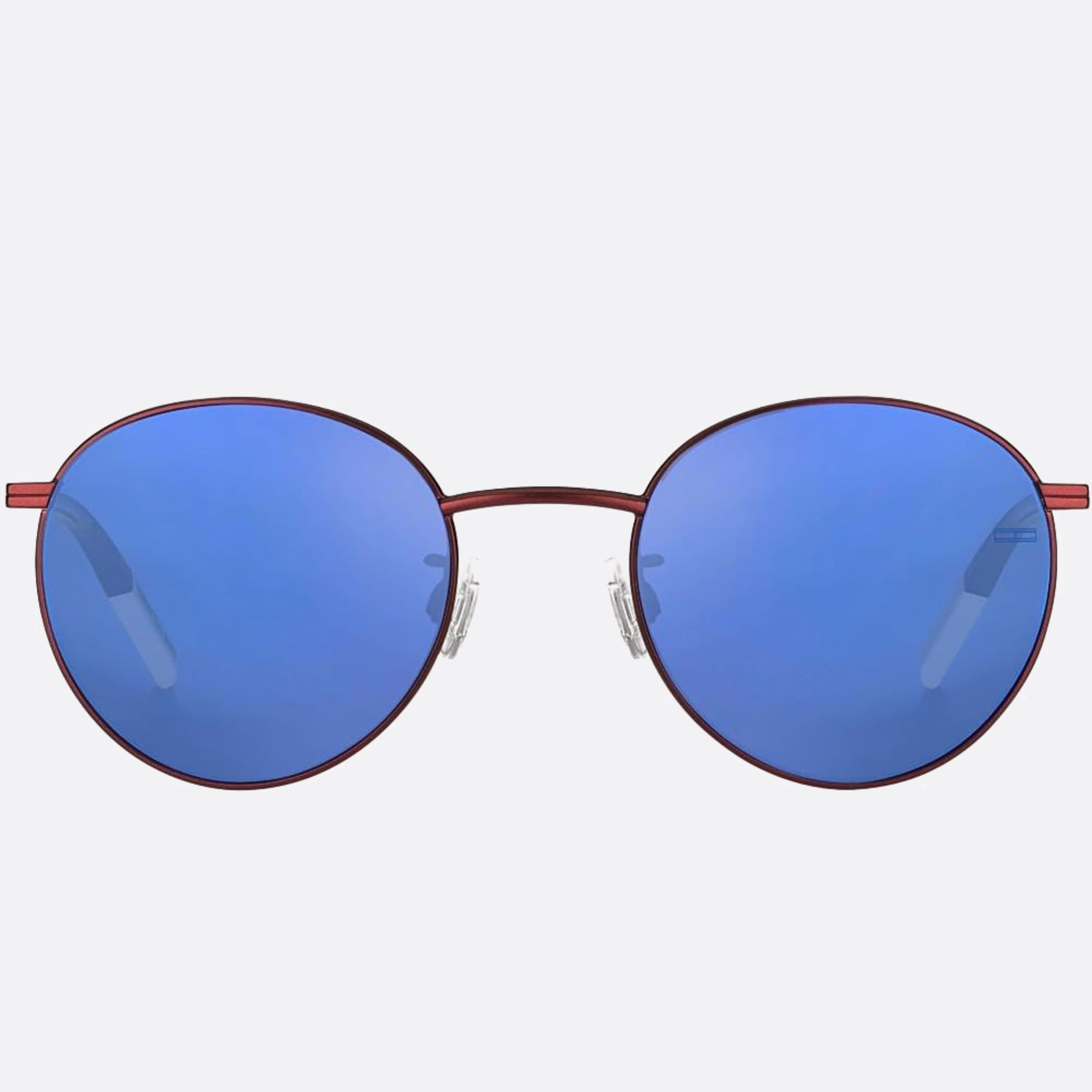 Tommy 50mm Jeans 7bl Red Round Unisex Sunglasses - Main View