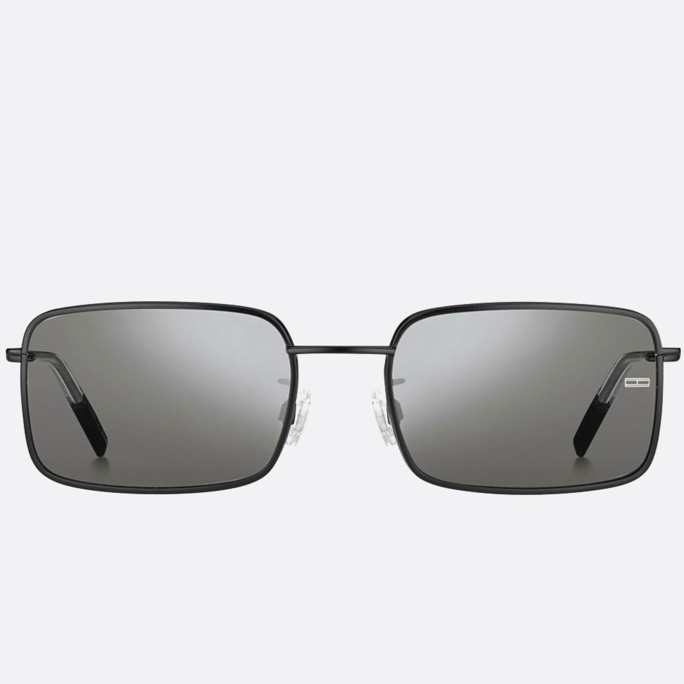Tommy 53mm Jeans Black Geometric Unisex Sunglasses - Main View