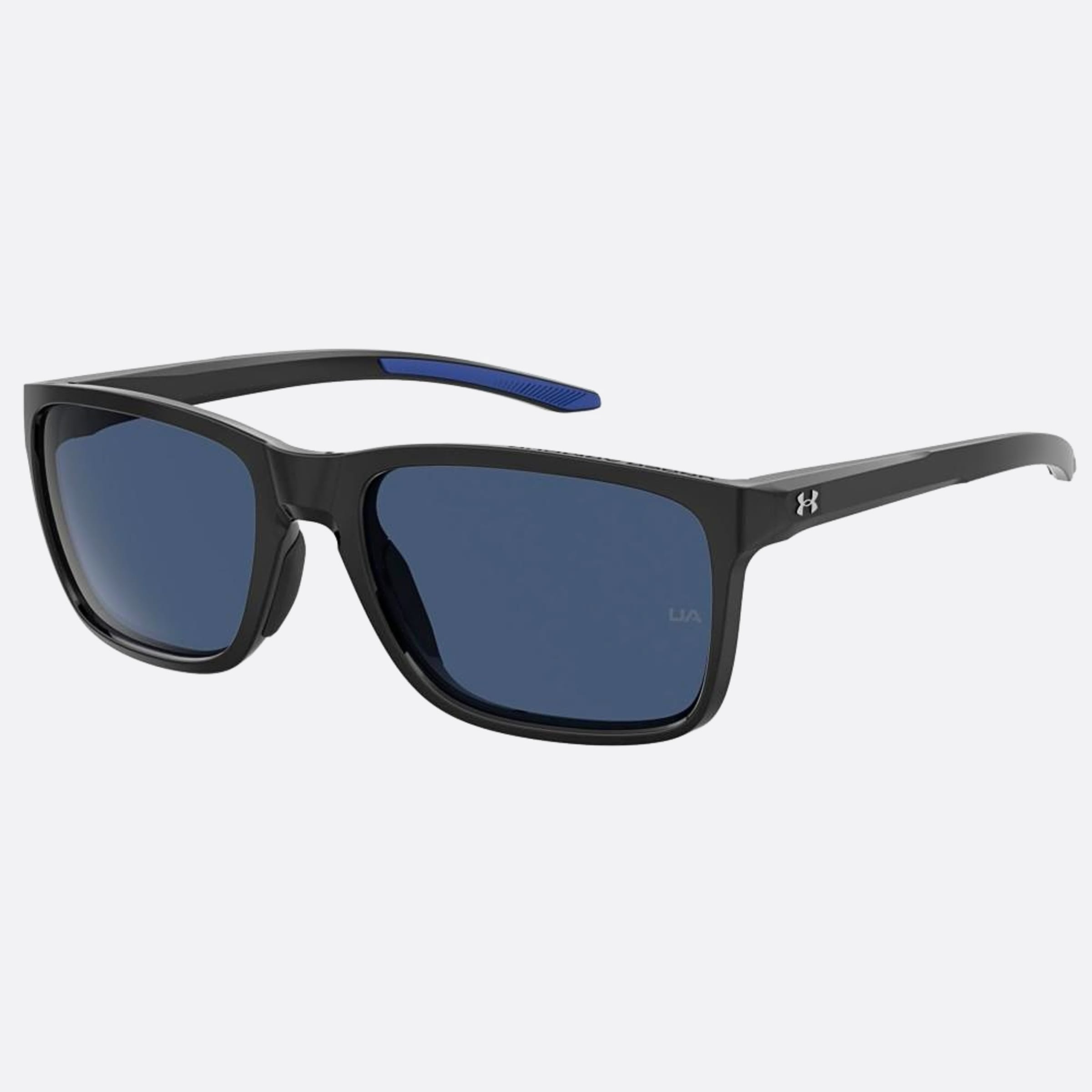 Under 58mm Armour Black Squared Men Sunglasses - Side View