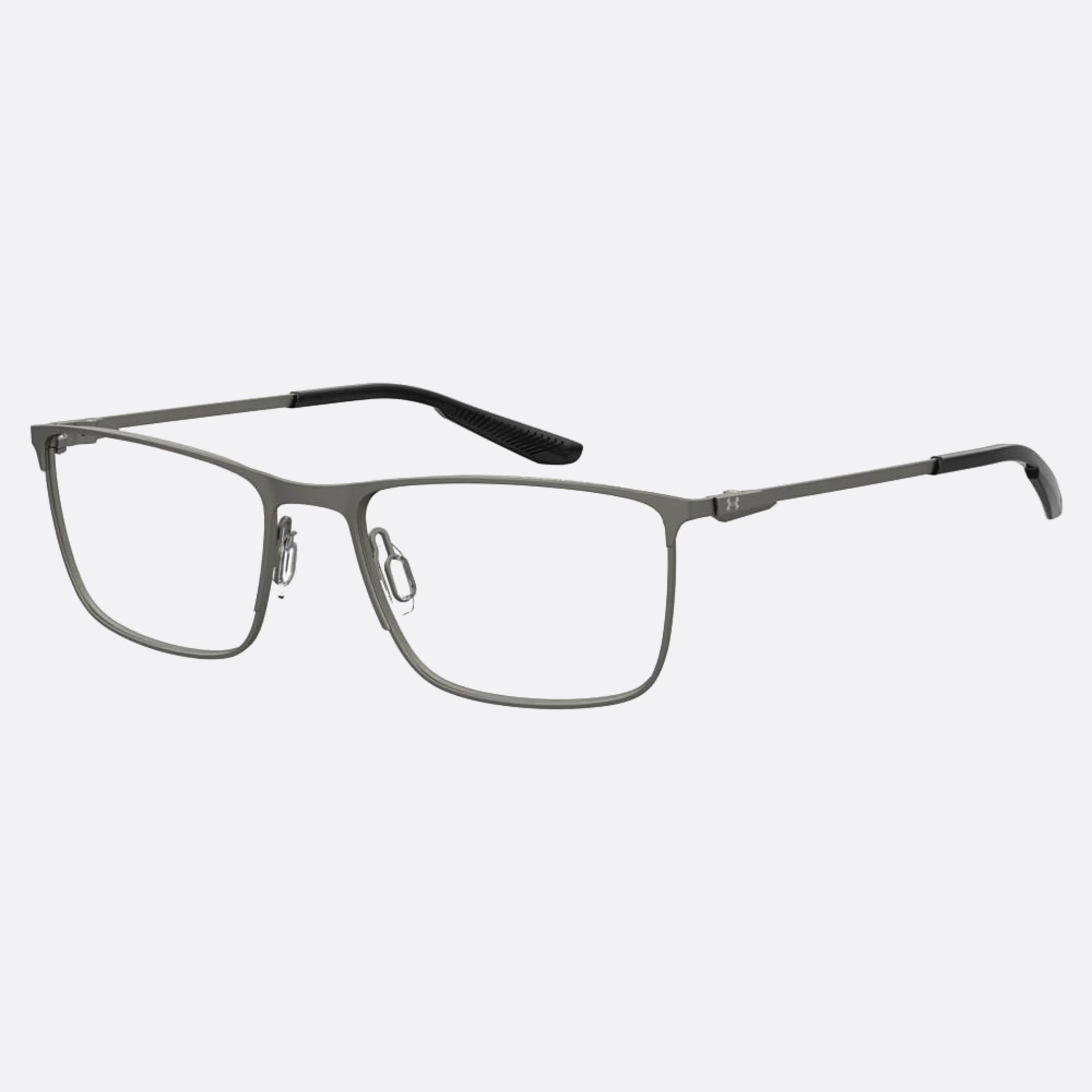 Under 57mm Armour R80 Ruthenium Geometric Men Eyeglasses - Side View