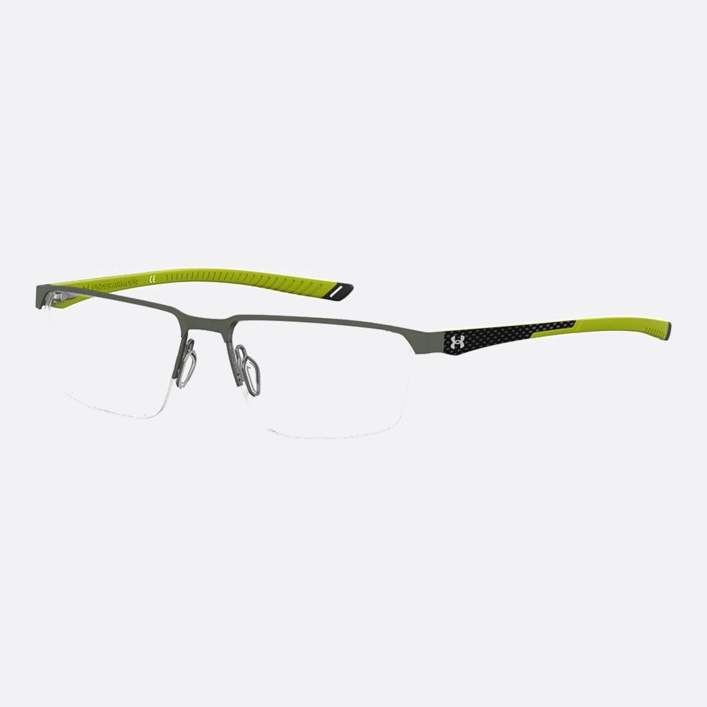 Under 57mm Armour 0oc Green Squared Men Eyeglasses - Side View