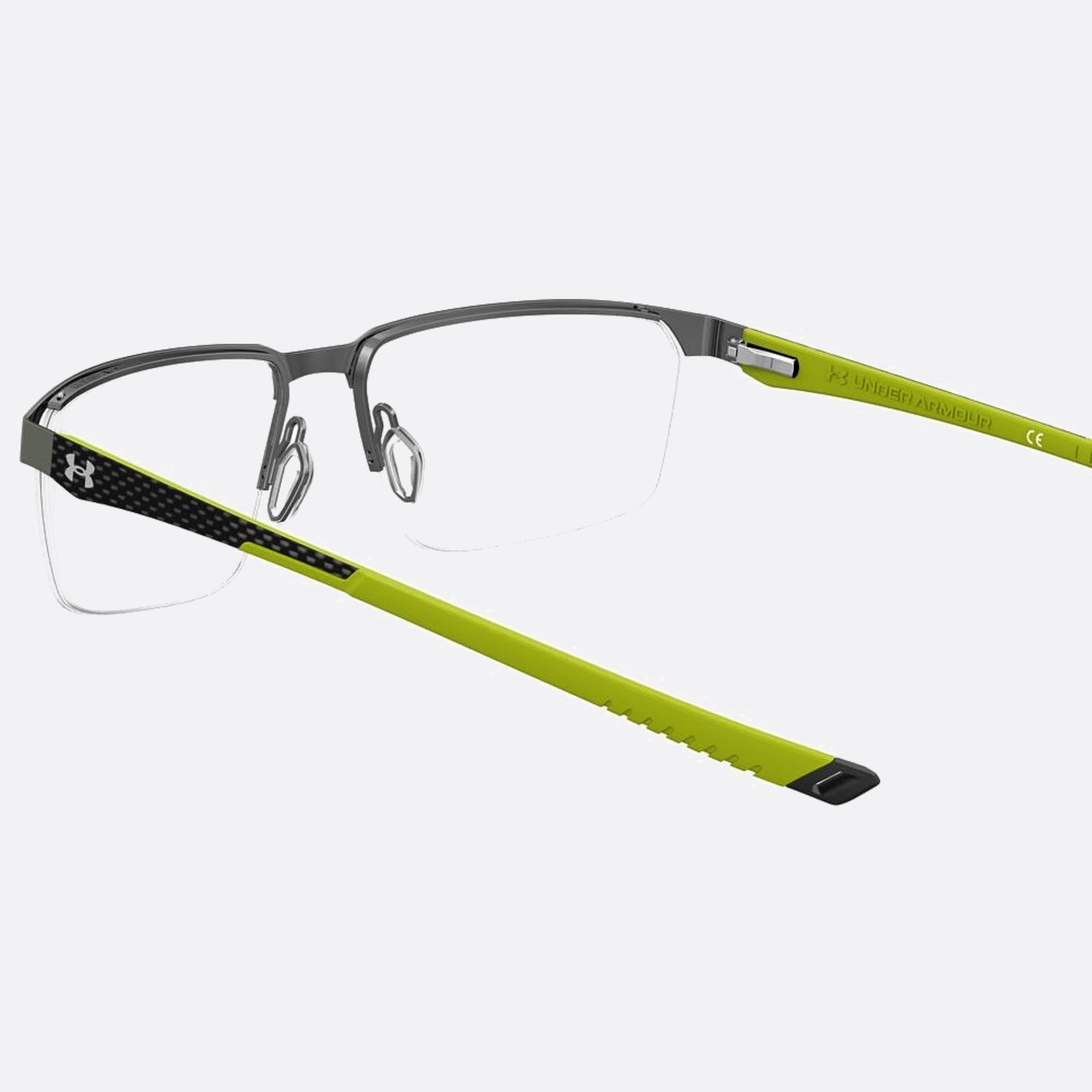 Under 57mm Armour 0oc Green Squared Men Eyeglasses - Additional Angle
