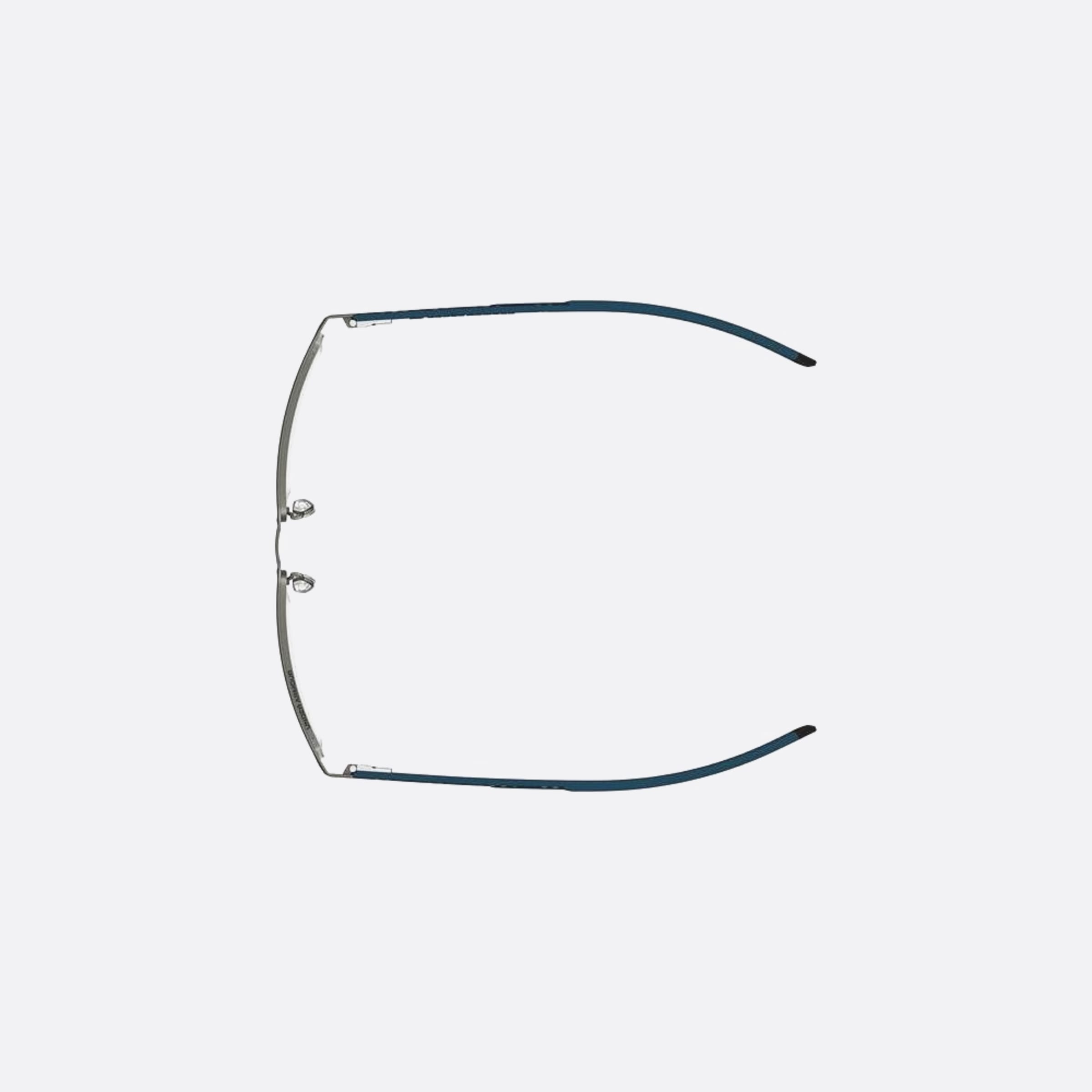 Under 57mm Armour 0vk Blue Squared Men Eyeglasses - Additional Angle