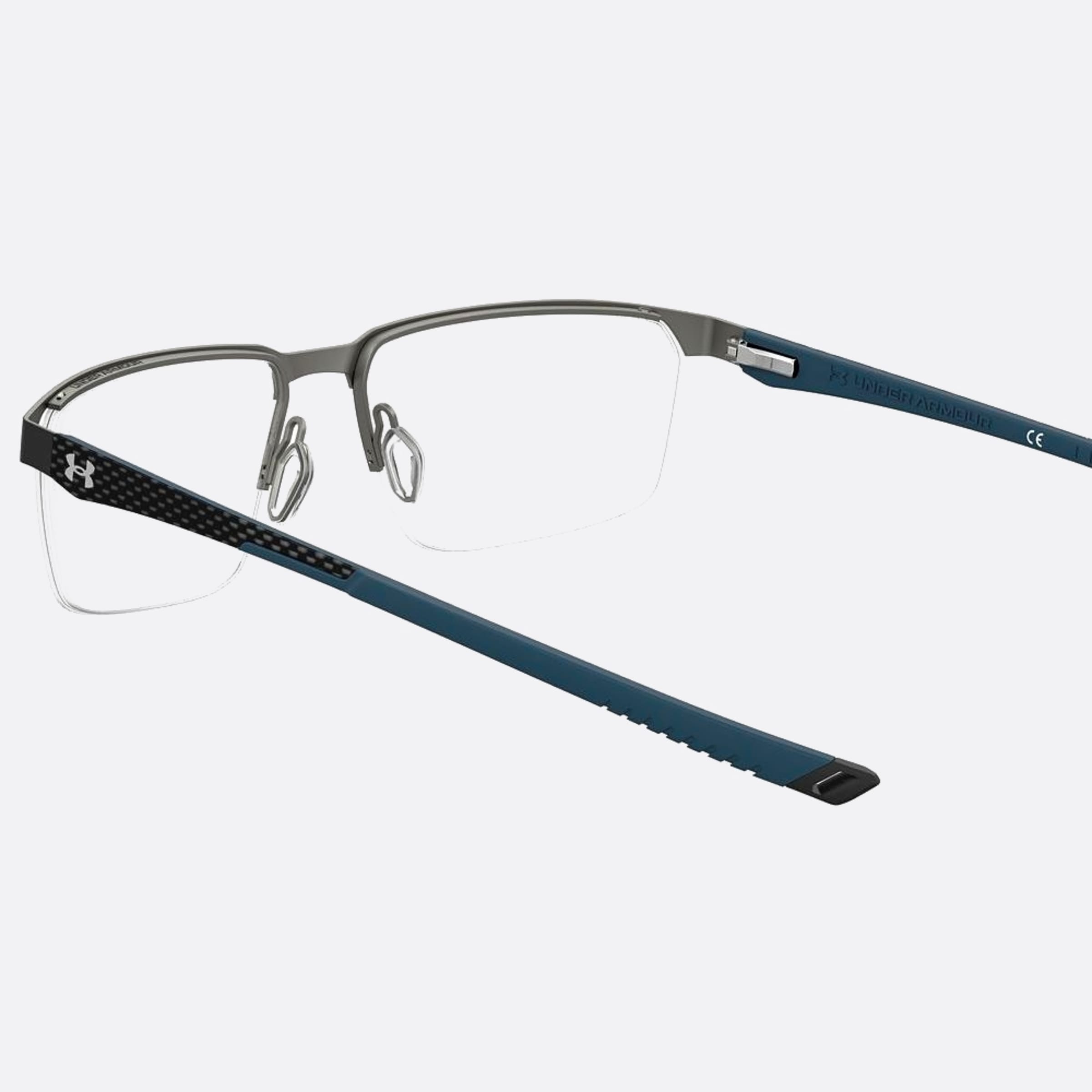 Under 57mm Armour 0vk Blue Squared Men Eyeglasses - Additional Angle