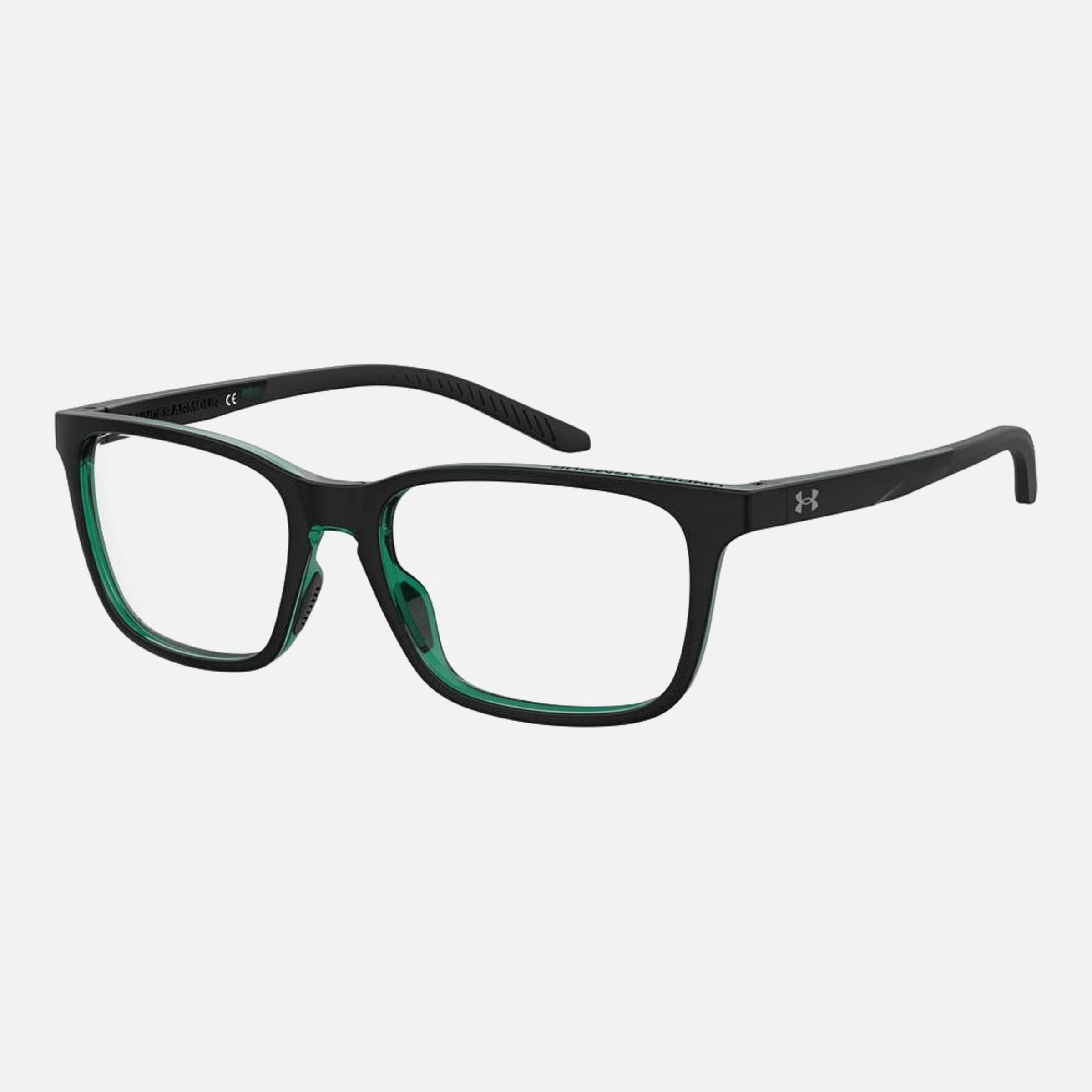 Under 56mm Armour 7zj Black Squared Unisex Eyeglasses - Side View