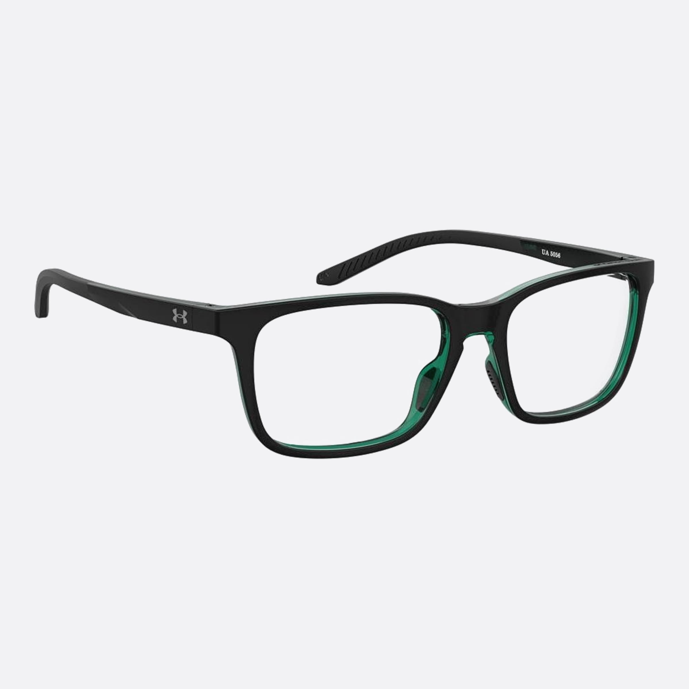 Under 56mm Armour 7zj Black Squared Unisex Eyeglasses - Detail View