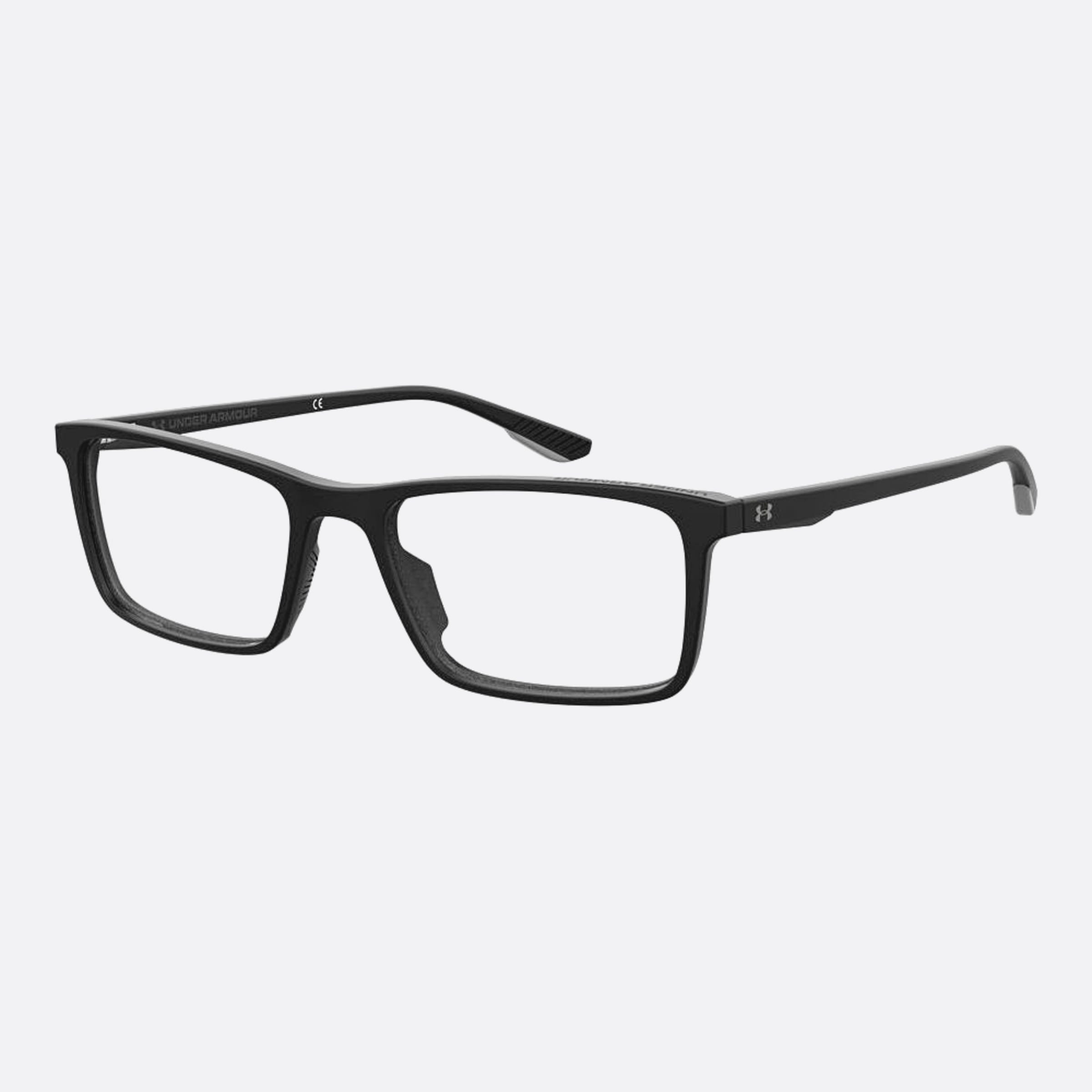 Under 60mm Armour 5057xl Black Squared Men Eyeglasses - Side View