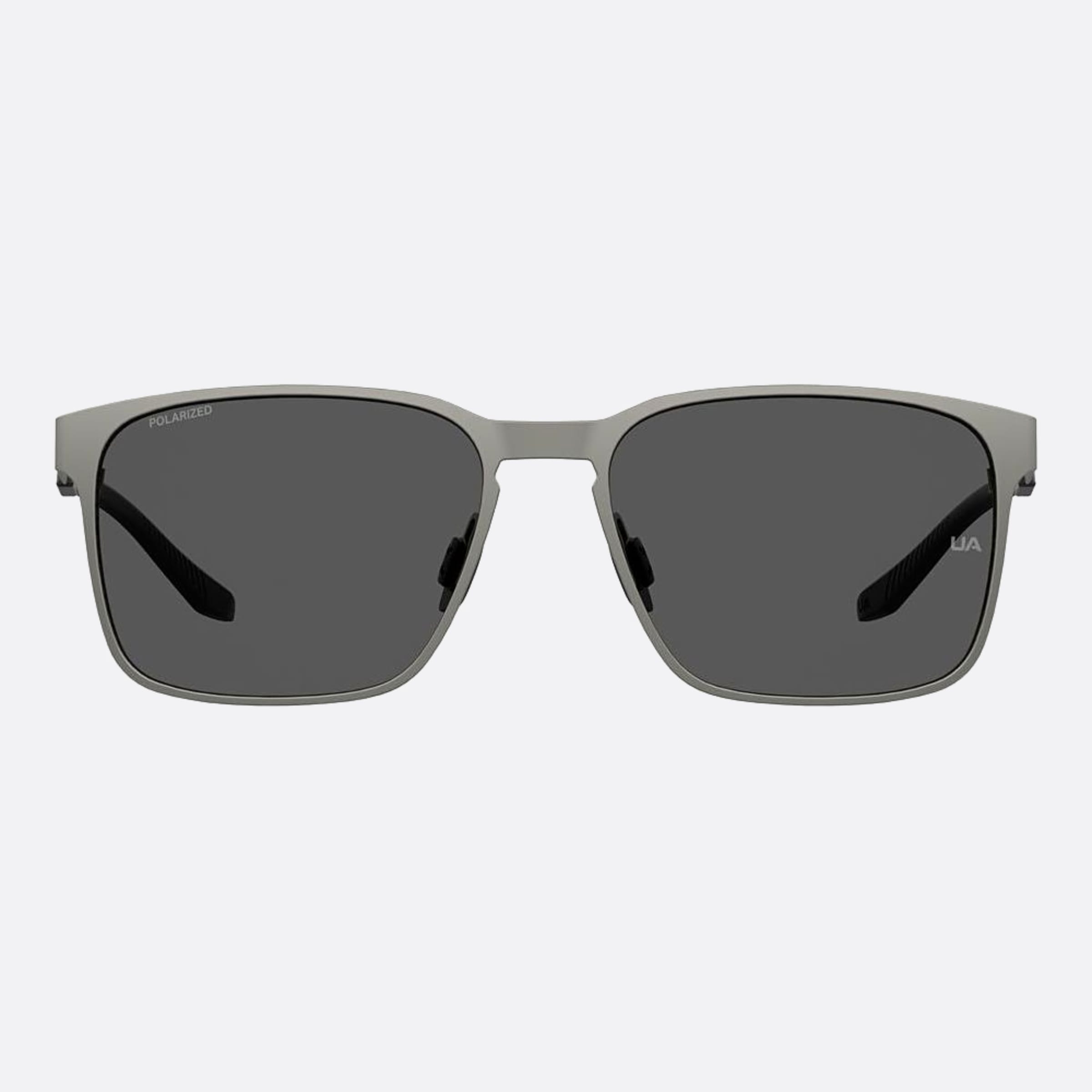 Under 57mm Armour Assist Mtl 5mo Grey Geometric Polarized Men Sunglasses - Main View