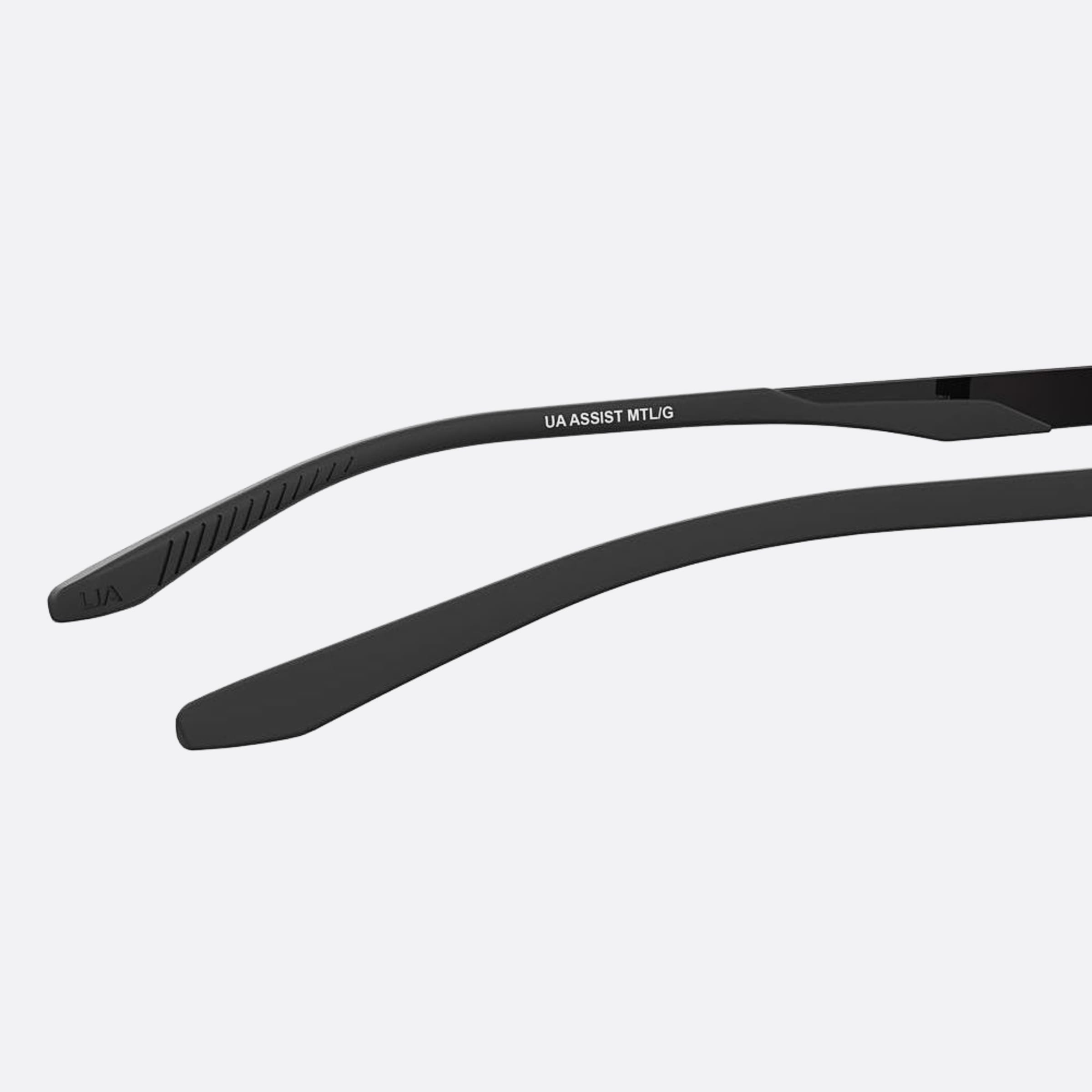 Under 57mm Armour Assist Mtl Black Geometric Men Sunglasses - Detail View