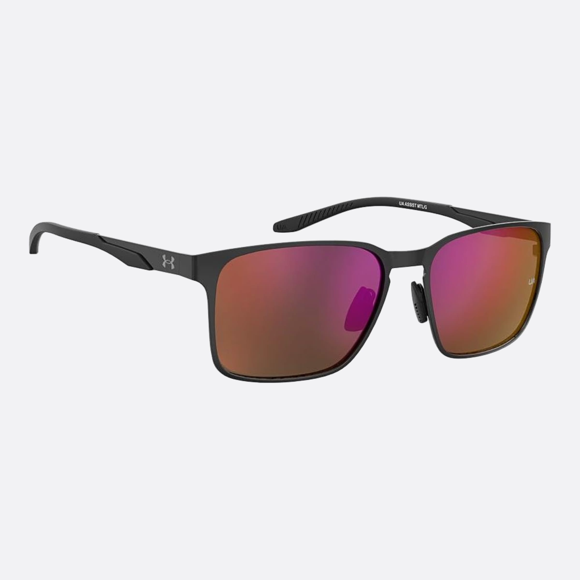 Under 57mm Armour Assist Mtl Black Geometric Men Sunglasses - Lifestyle Shot