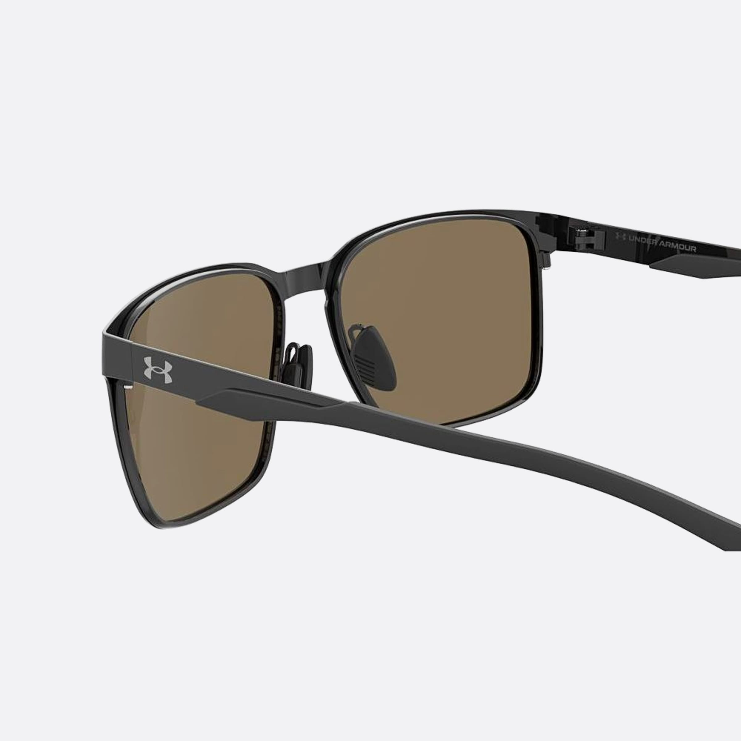 Under 57mm Armour Assist Mtl Black Geometric Men Sunglasses - Additional Angle